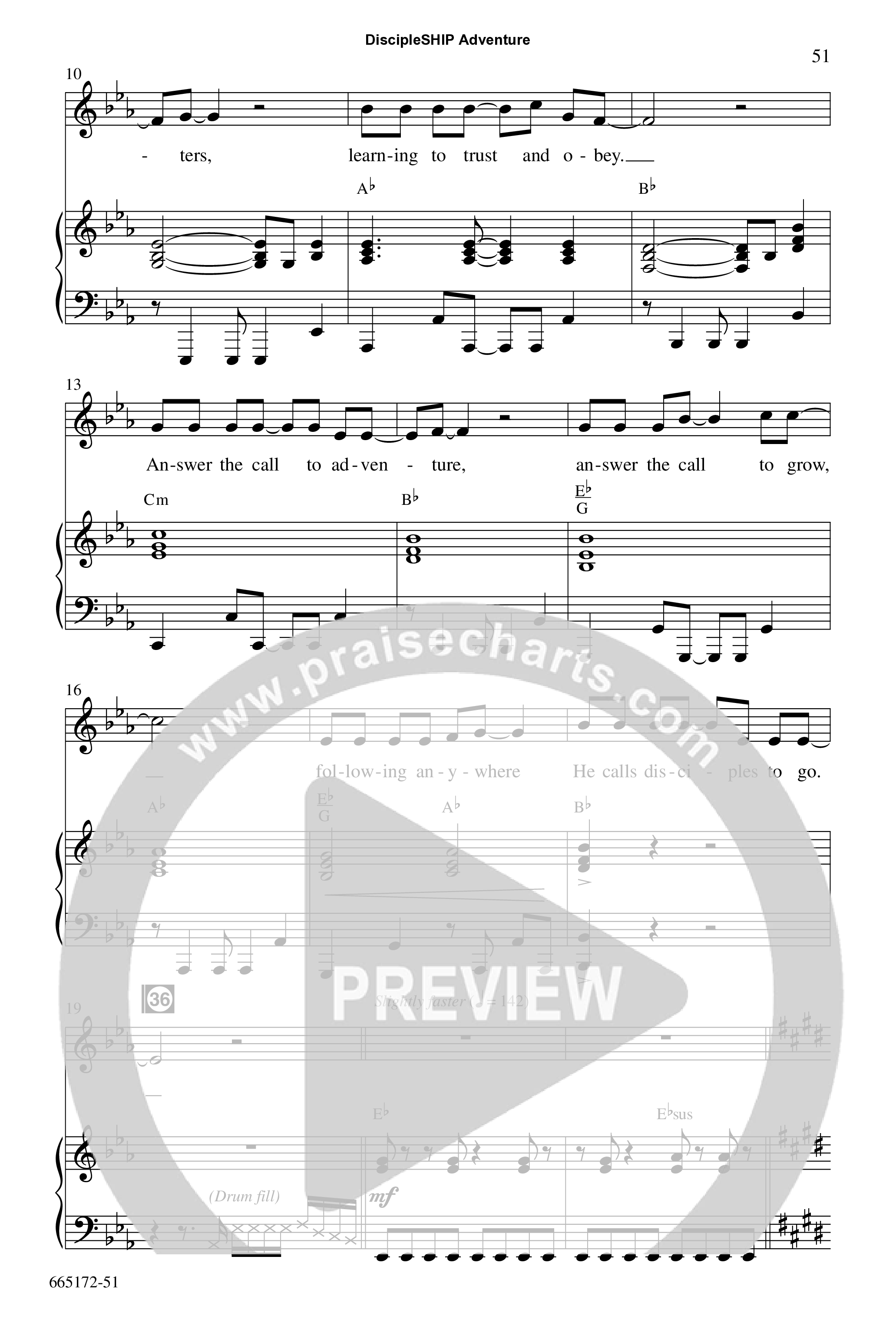 DiscipleSHIP Adventures (7 Song Choral Collection) Song 7 (Piano SATB) (WordKidz)