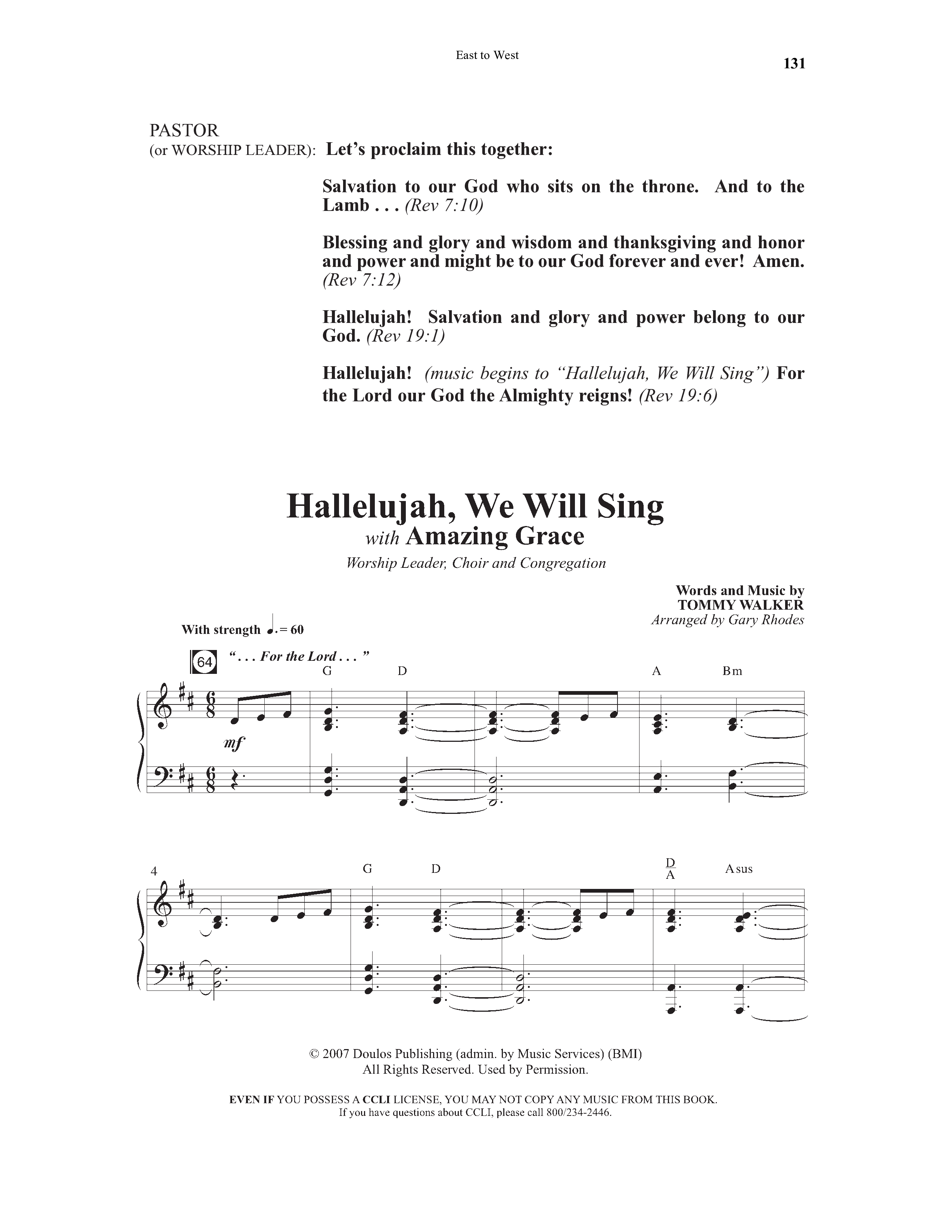 East To West (10 Song Choral Collection) Song 10 (Piano SATB) (Word Music Choral / Arr. Gary Rhodes / Orch. Tim Cates)