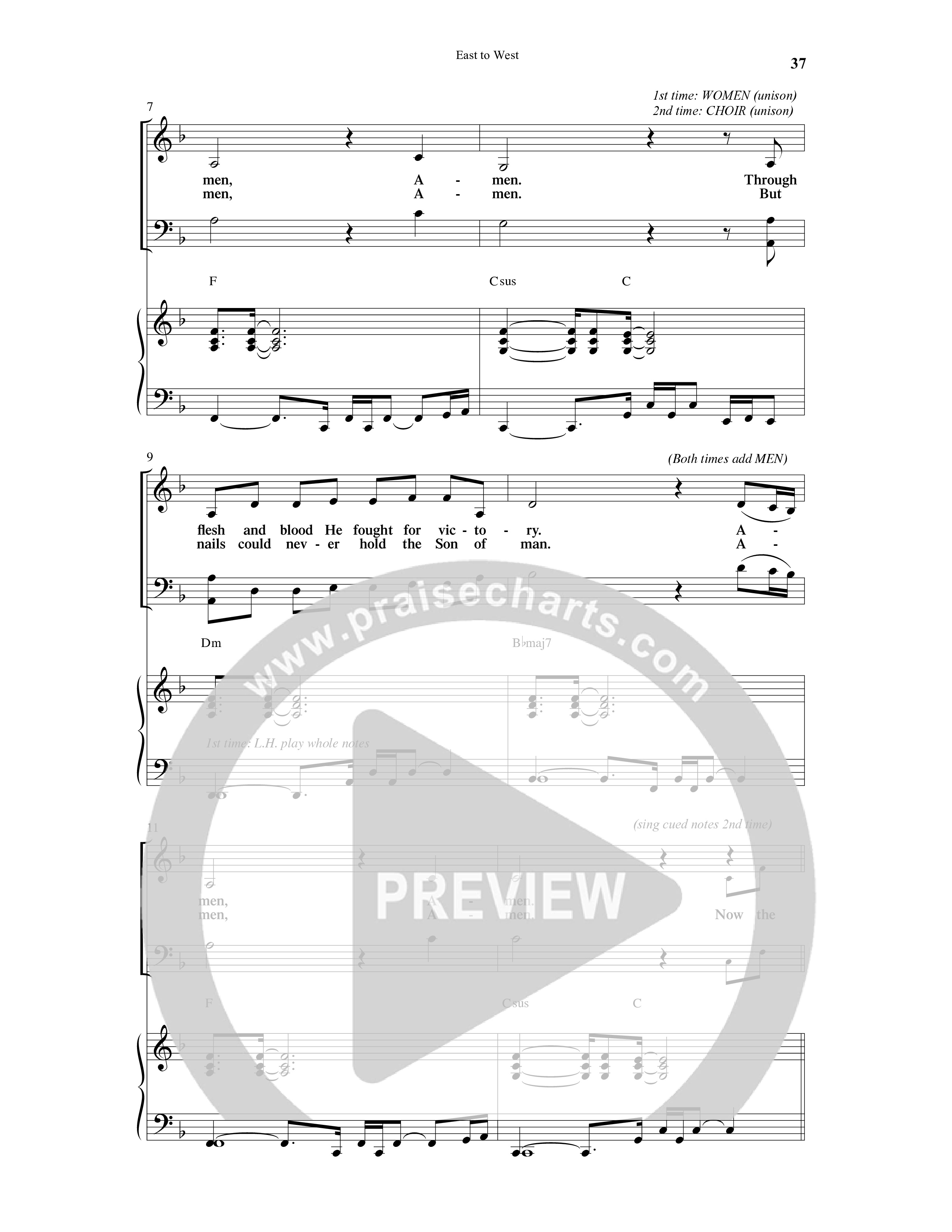East To West (10 Song Choral Collection) Song 3 (Piano SATB) (Word Music Choral / Arr. Gary Rhodes / Orch. Tim Cates)