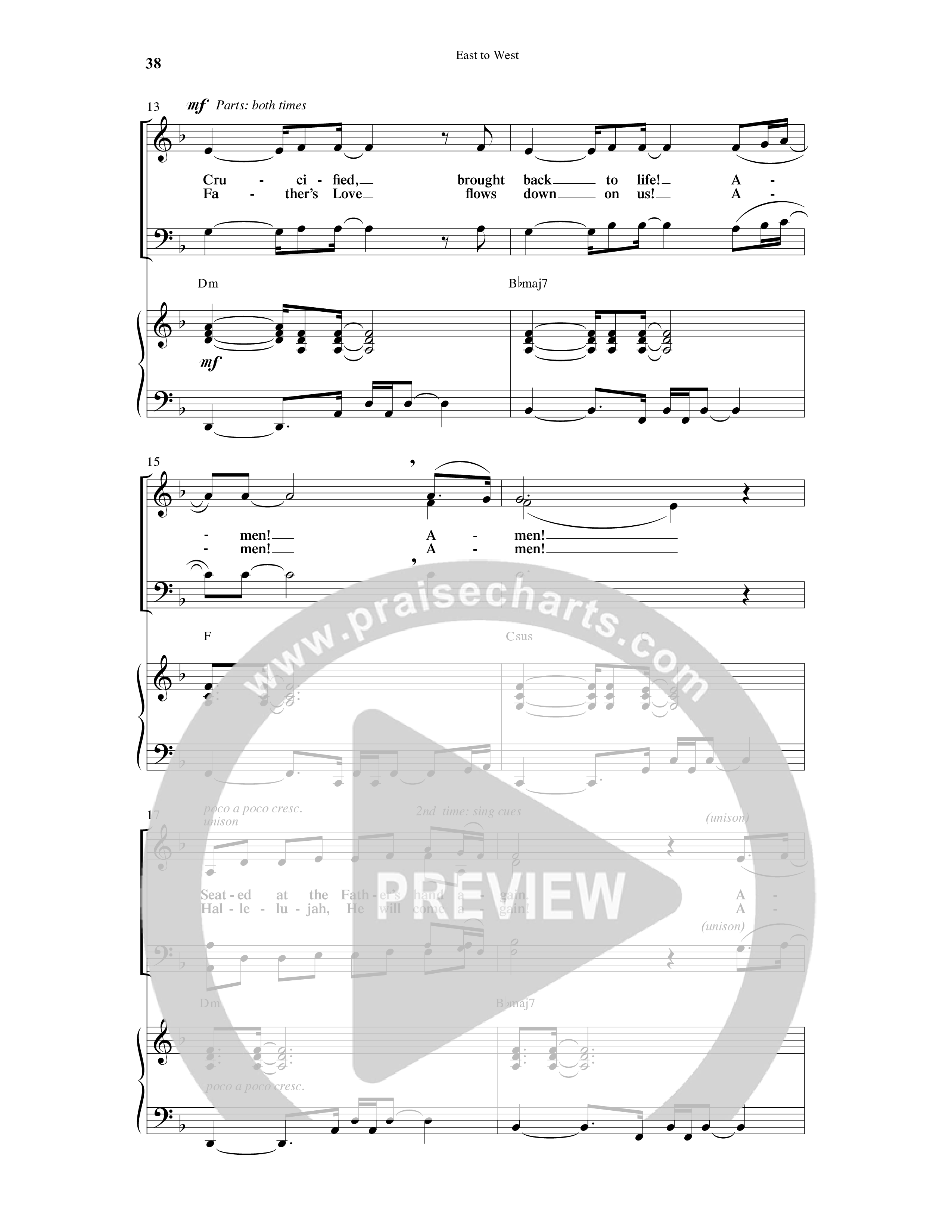 East To West (10 Song Choral Collection) Song 3 (Piano SATB) (Word Music Choral / Arr. Gary Rhodes / Orch. Tim Cates)