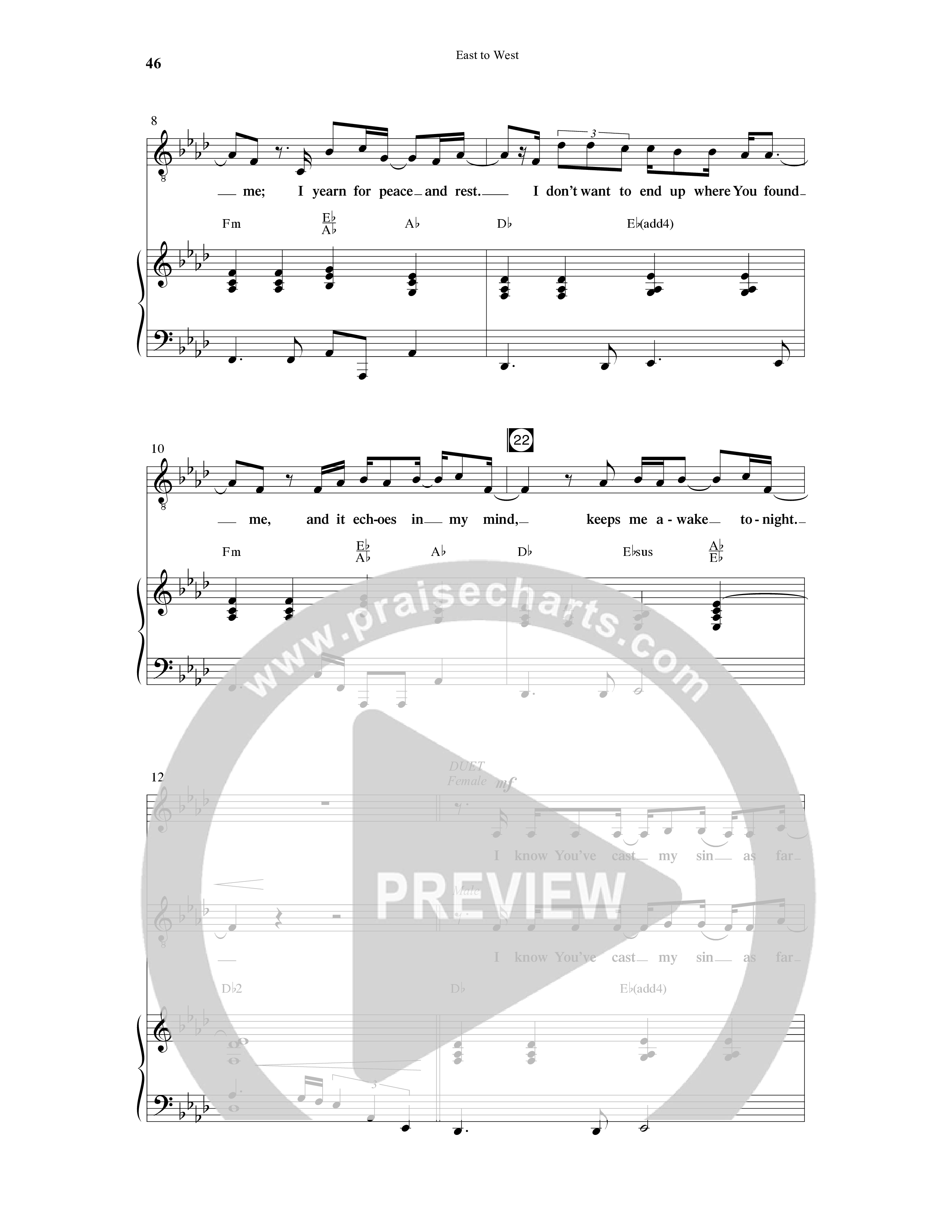 East To West (10 Song Choral Collection) Song 4 (Piano SATB) (Word Music Choral / Arr. Gary Rhodes / Orch. Tim Cates)