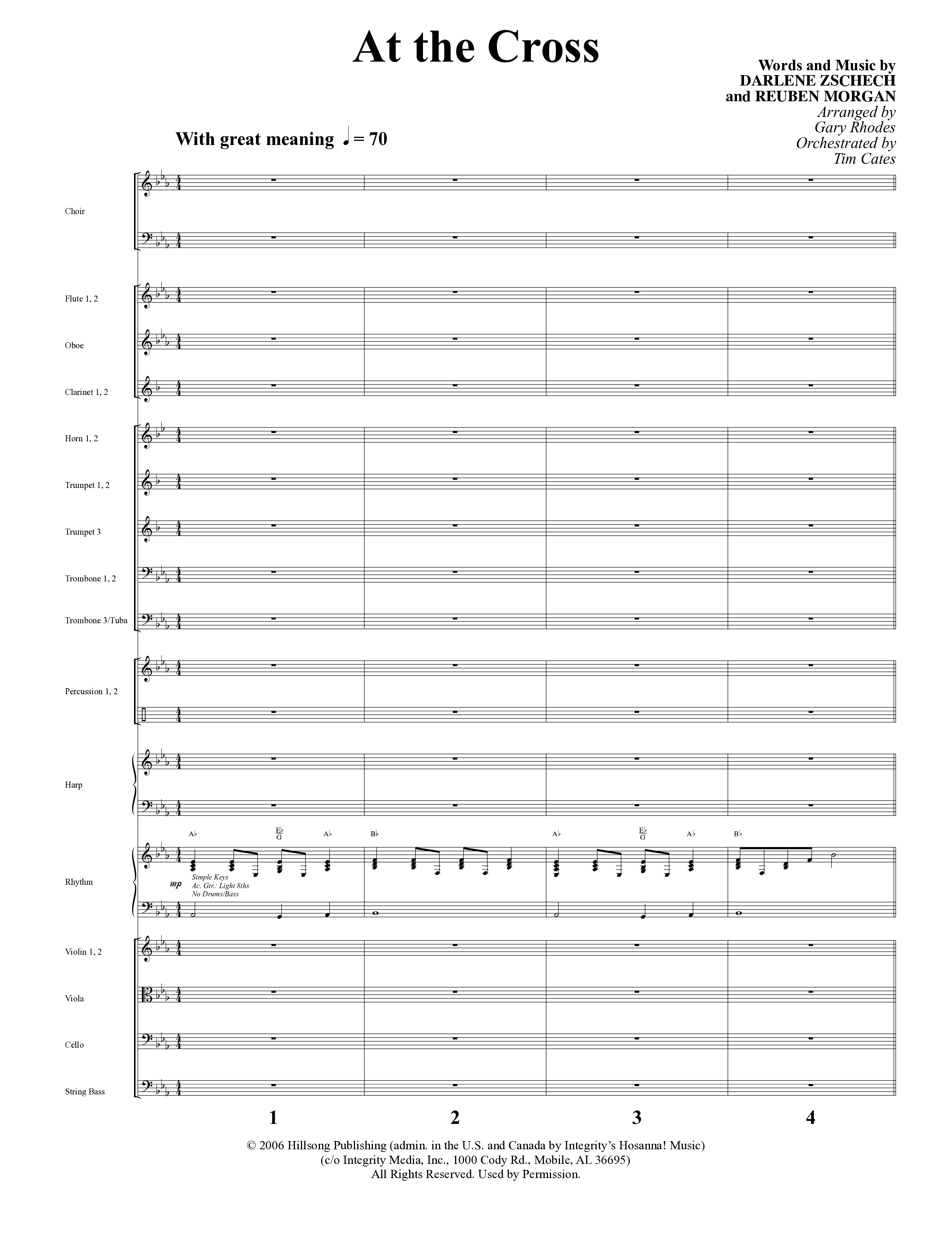 East To West (10 Song Choral Collection) Song 5 (Orchestration) (Word Music Choral / Arr. Gary Rhodes / Orch. Tim Cates)