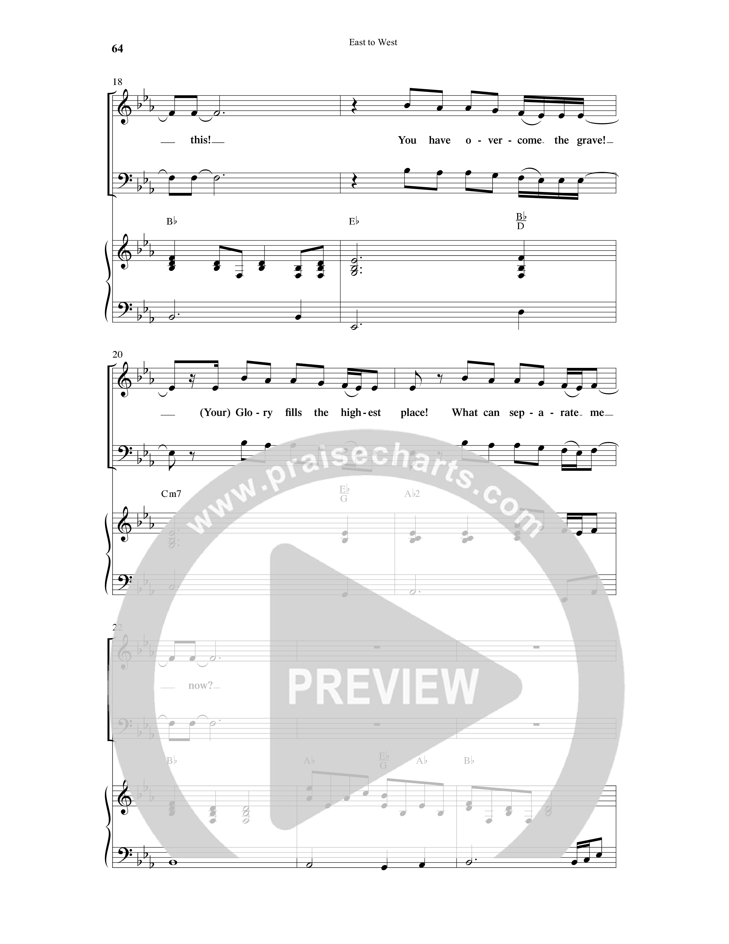 East To West (10 Song Choral Collection) Song 5 (Piano SATB) (Word Music Choral / Arr. Gary Rhodes / Orch. Tim Cates)