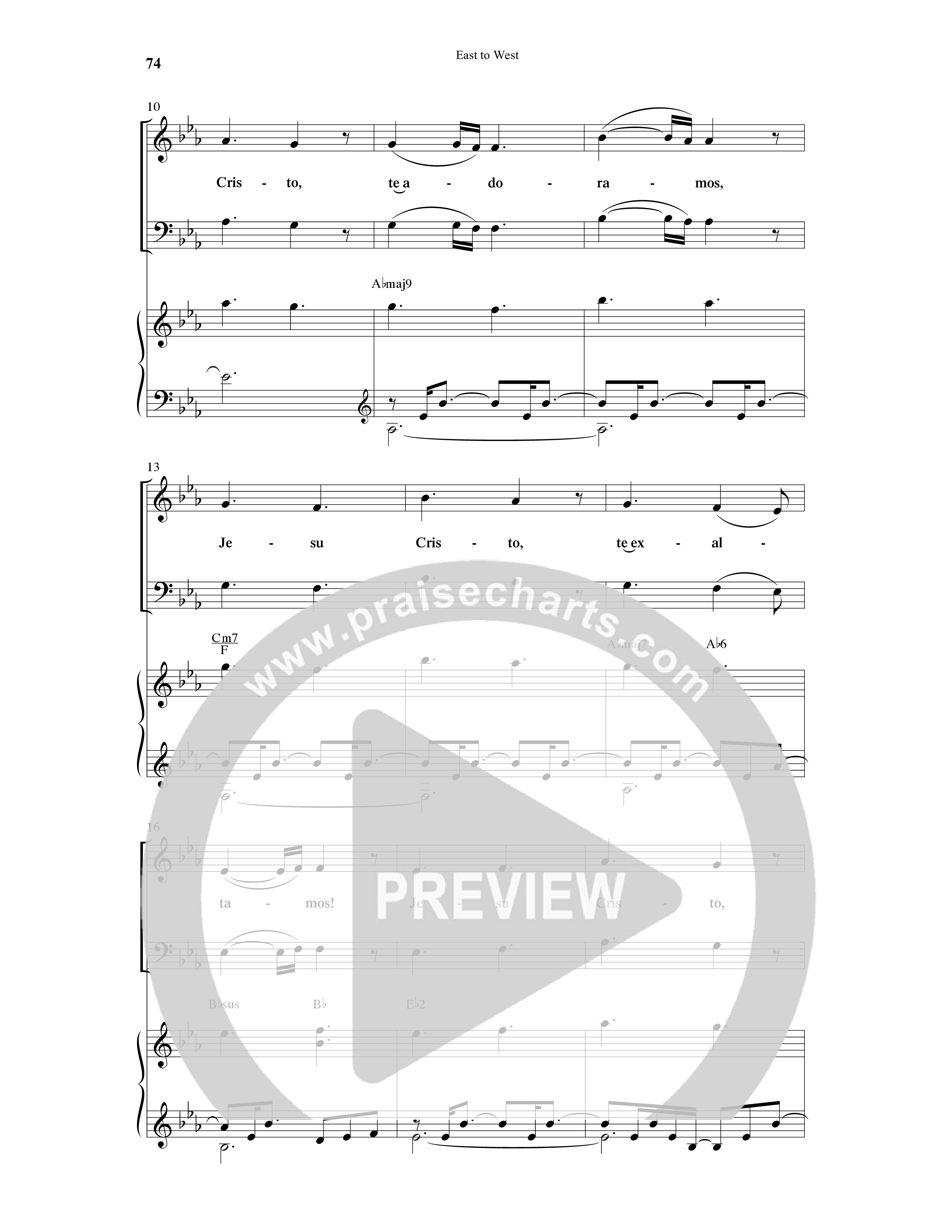 East To West (10 Song Choral Collection) Song 6 (Piano SATB) (Word Music Choral / Arr. Gary Rhodes / Orch. Tim Cates)