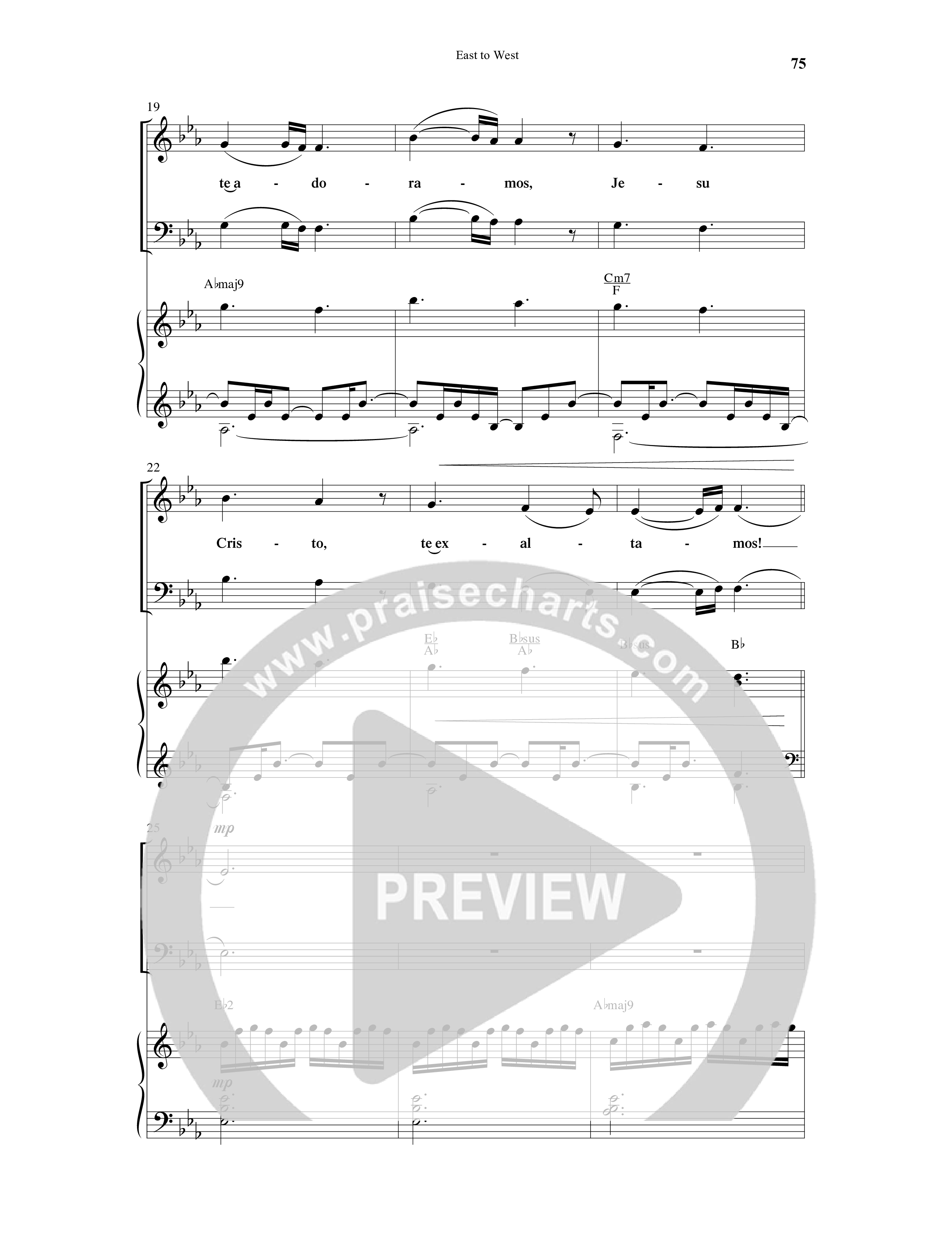 East To West (10 Song Choral Collection) Song 6 (Piano SATB) (Word Music Choral / Arr. Gary Rhodes / Orch. Tim Cates)