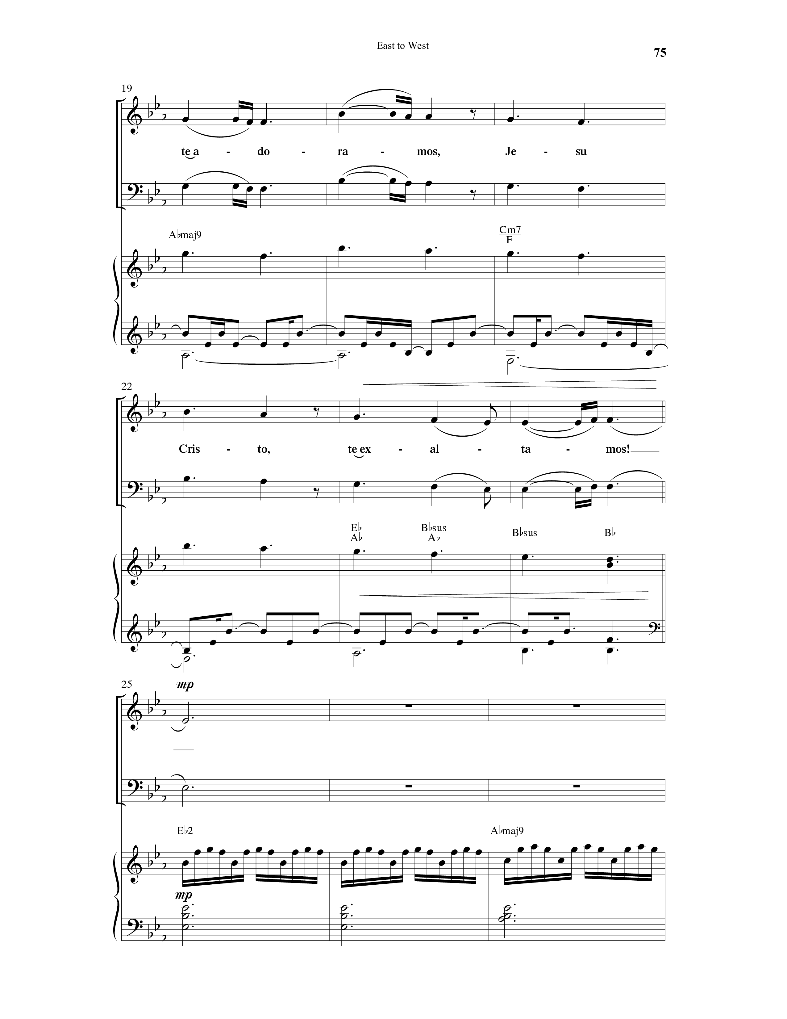 East To West (10 Song Choral Collection) Song 7 (Piano SATB) (Word Music Choral / Arr. Gary Rhodes / Orch. Tim Cates)