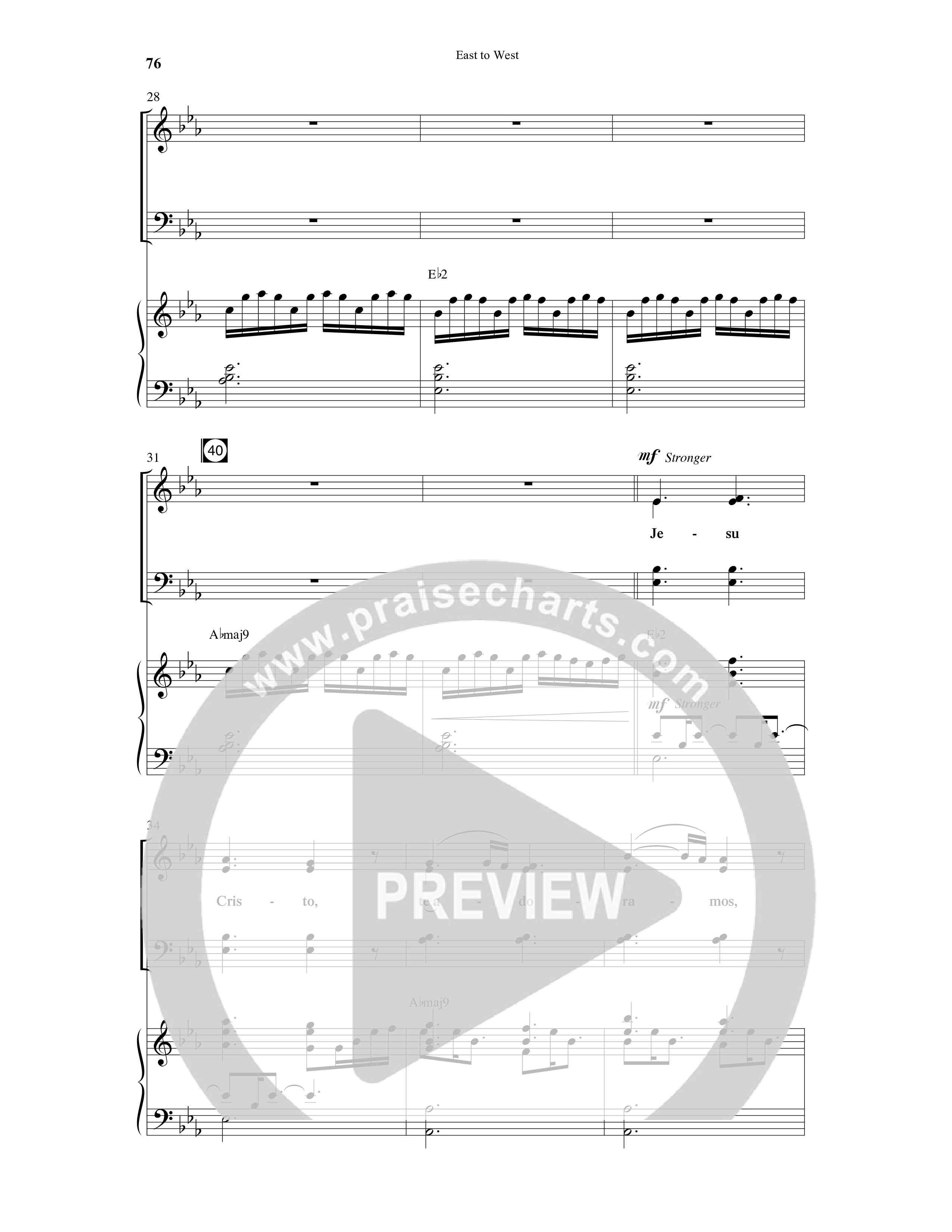 East To West (10 Song Choral Collection) Song 7 (Piano SATB) (Word Music Choral / Arr. Gary Rhodes / Orch. Tim Cates)