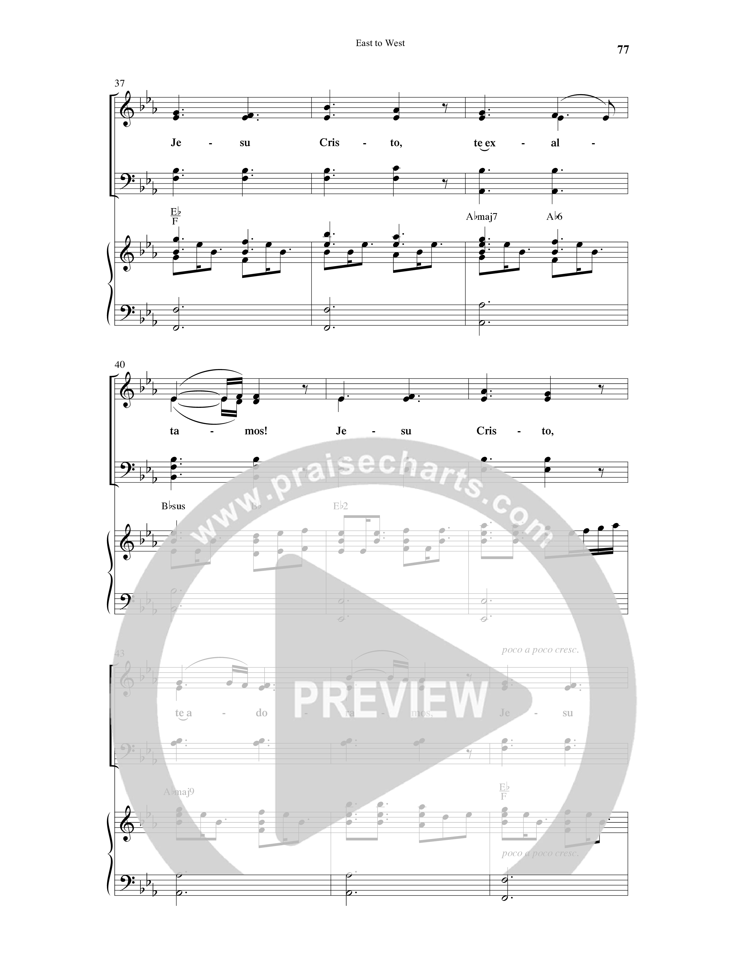 East To West (10 Song Choral Collection) Song 7 (Piano SATB) (Word Music Choral / Arr. Gary Rhodes / Orch. Tim Cates)