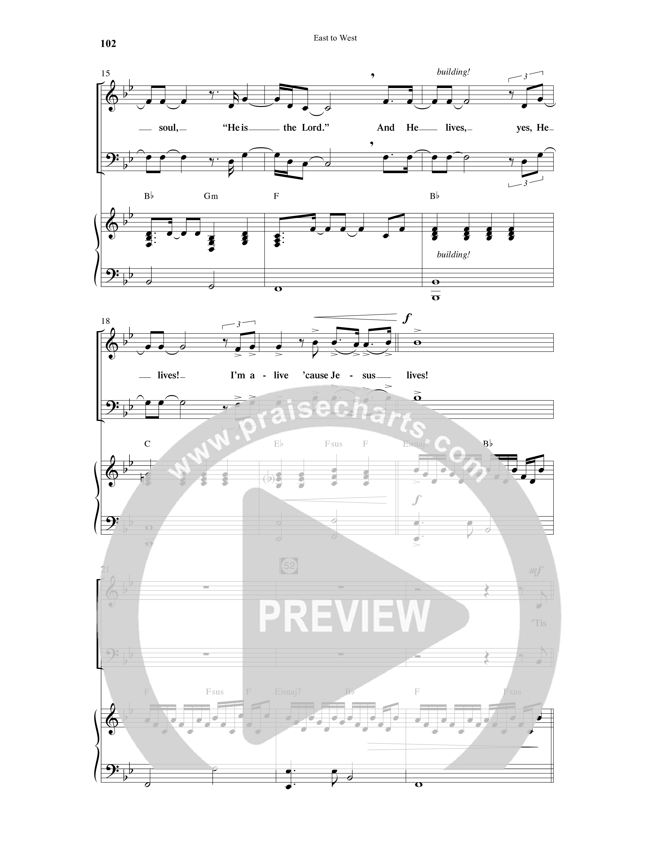 East To West (10 Song Choral Collection) Song 8 (Piano SATB) (Word Music Choral / Arr. Gary Rhodes / Orch. Tim Cates)