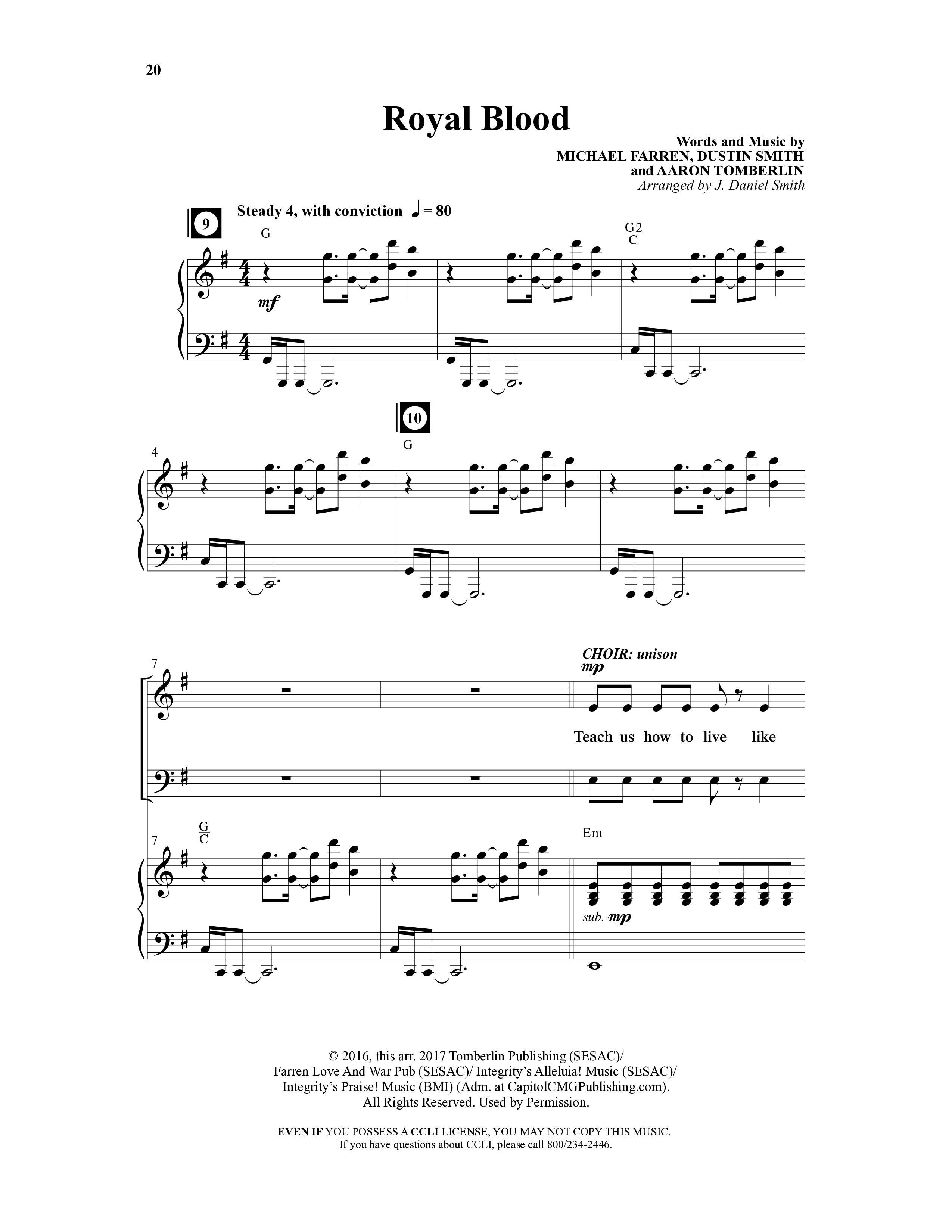 Emergent (8 Song Choral Collection) Song 2 (Piano SATB) (Integrity Music)