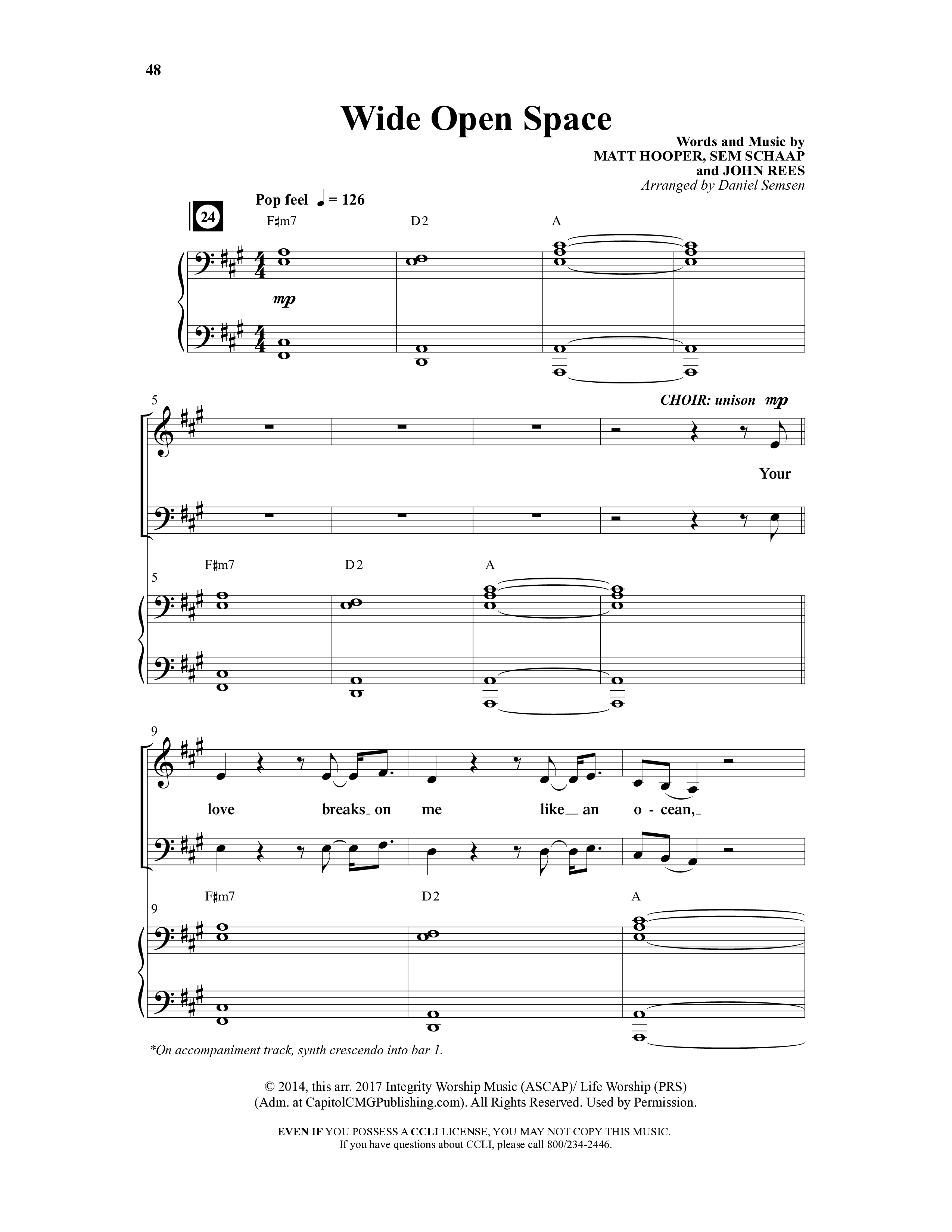 Emergent (8 Song Choral Collection) Song 4 (Piano SATB) (Integrity Music)