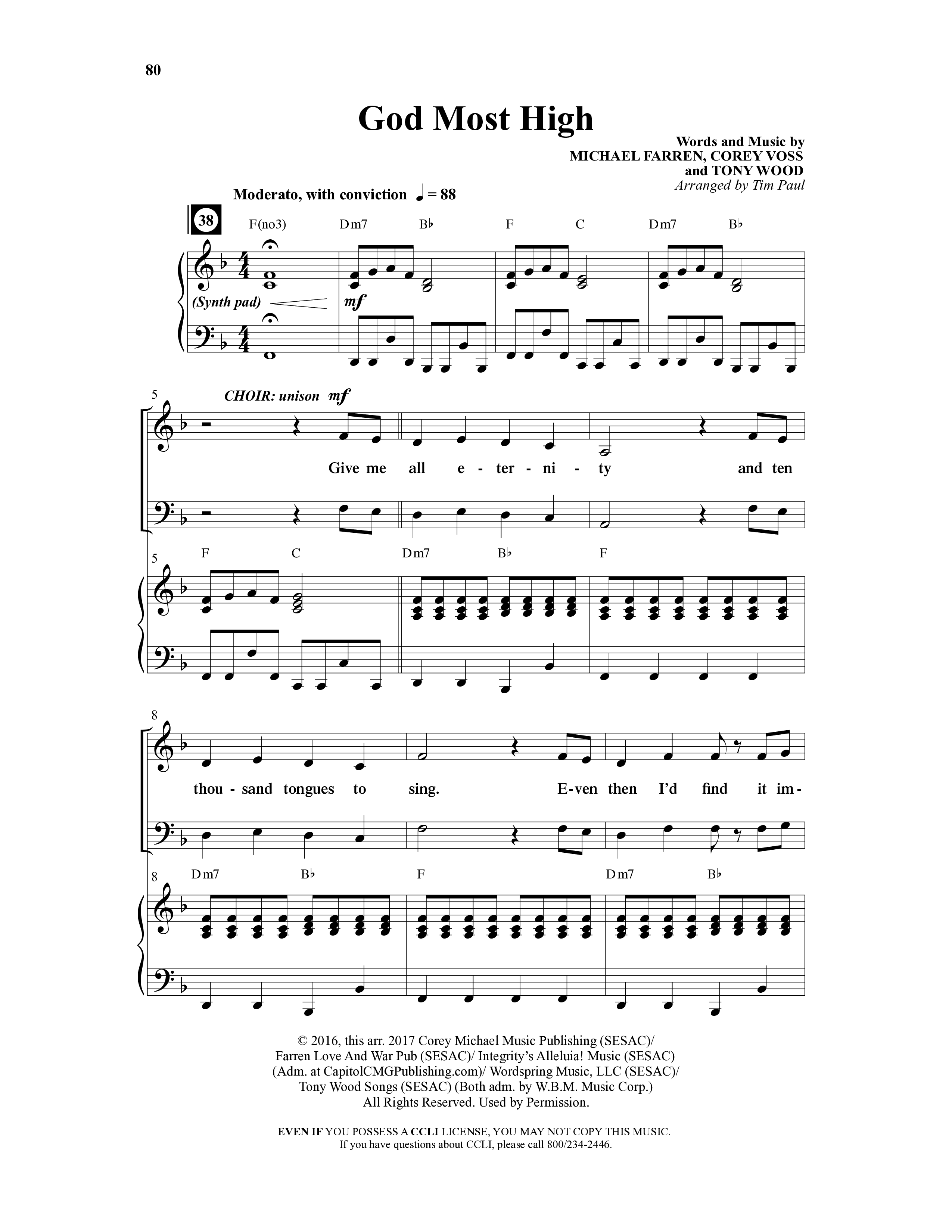 Emergent (8 Song Choral Collection) Song 6 (Piano SATB) (Integrity Music)