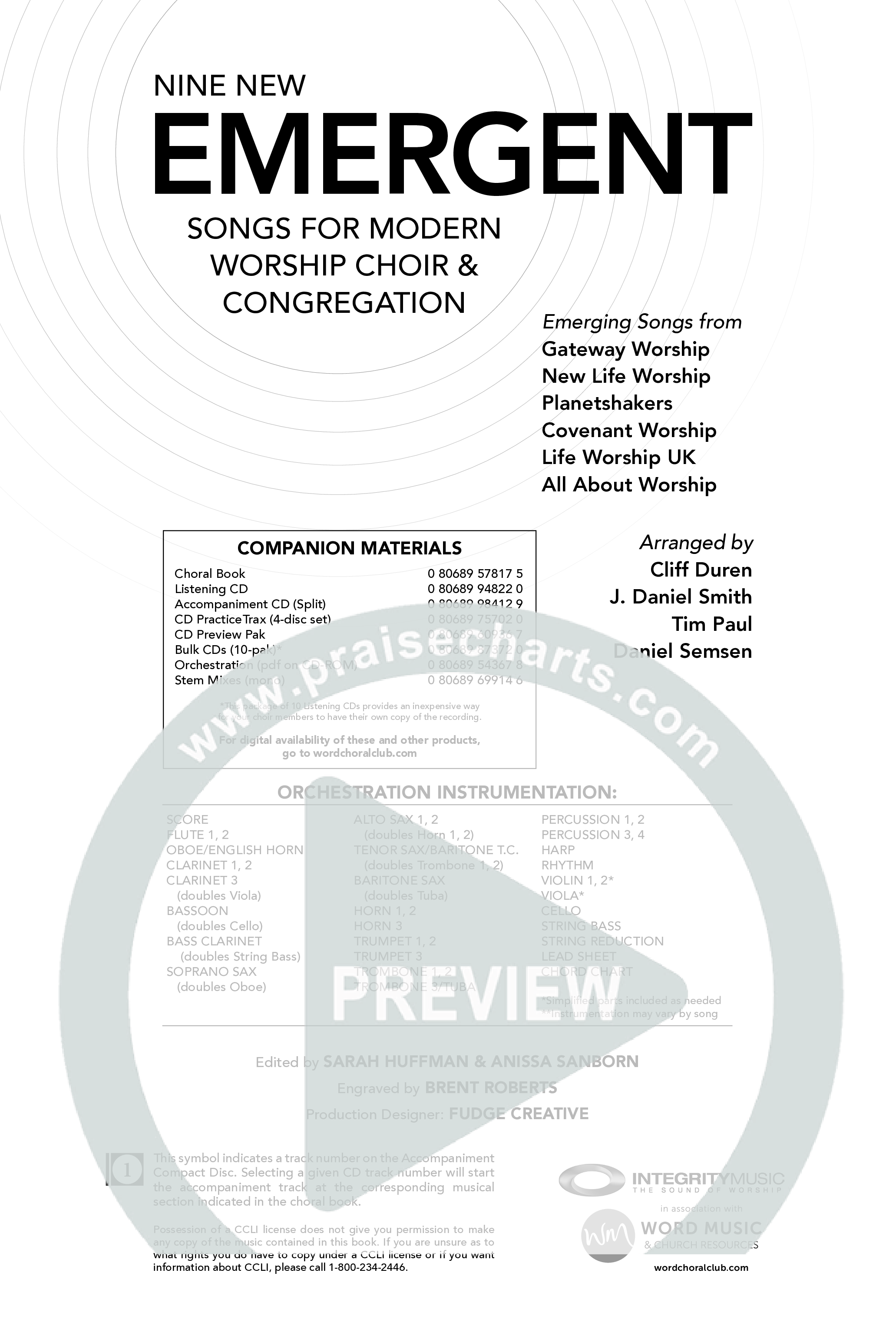 Emergent (8 Song Choral Collection) Choral Book (Integrity Music)