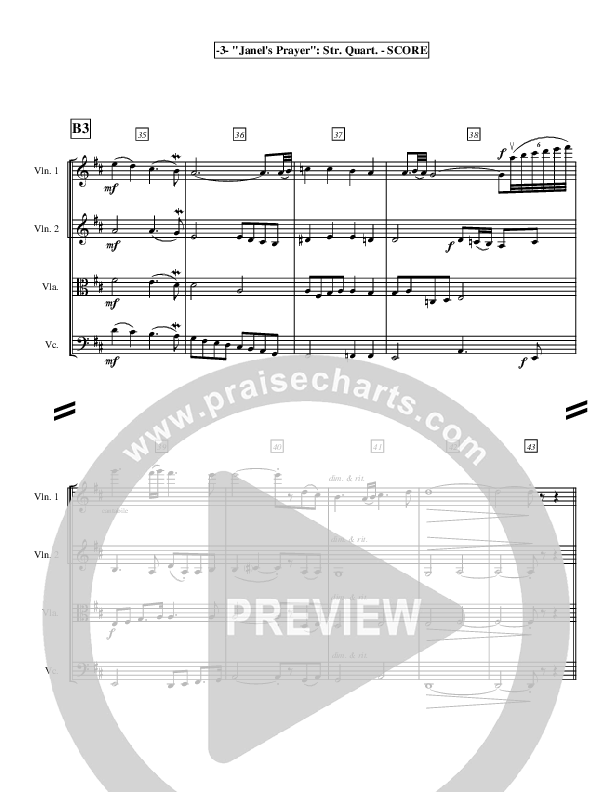 Janel's Prayer Conductor's Score ()