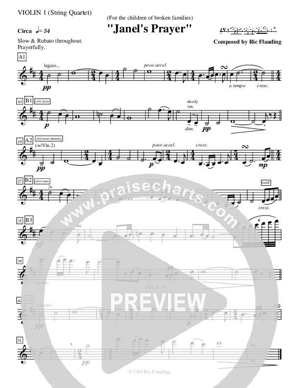 Janel's Prayer Violin 1 ()