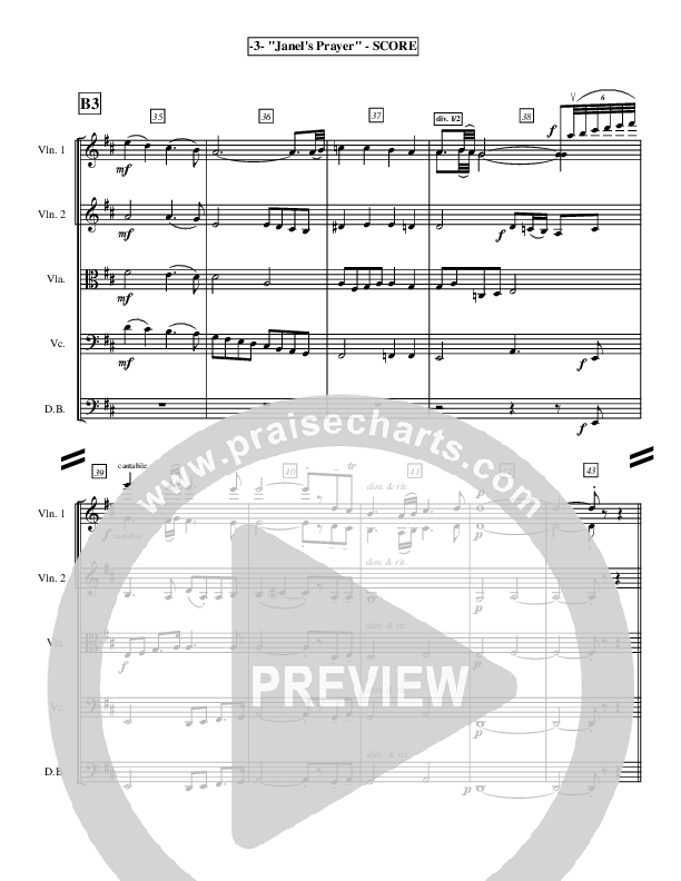 Janel's Prayer (Instrumental) Conductor's Score ()