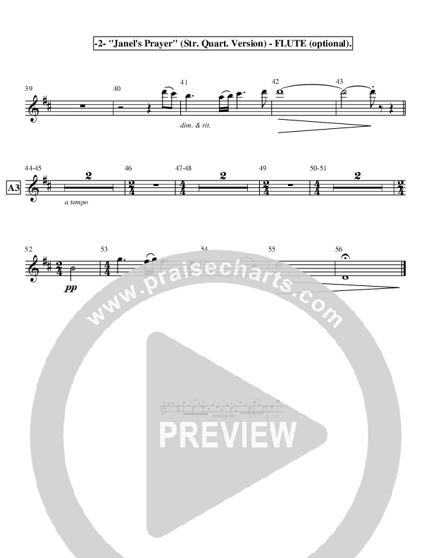 Janel's Prayer (Instrumental) Flute ()