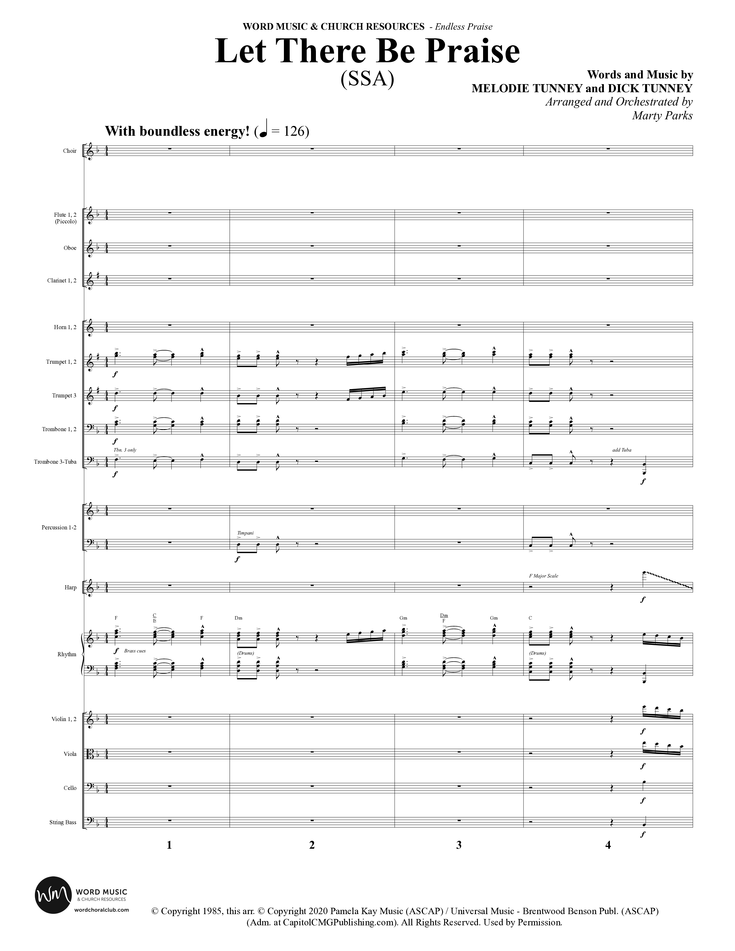 Endless Praise (7 Song Choral Collection) Song 1 (Orchestration) (Word Music Choral)