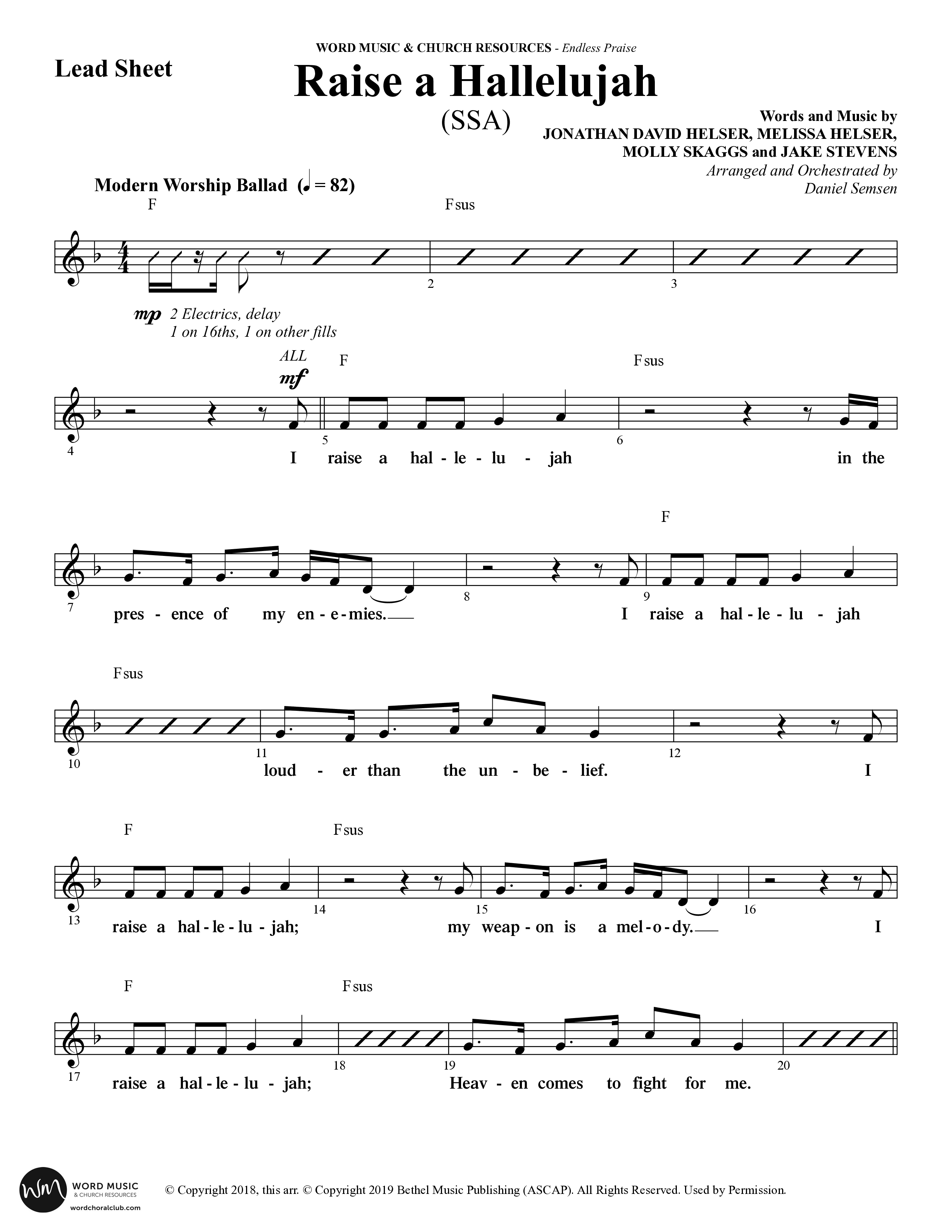 Endless Praise (7 Song Choral Collection) Song 2 (Lead & Chords) (Word Music Choral)