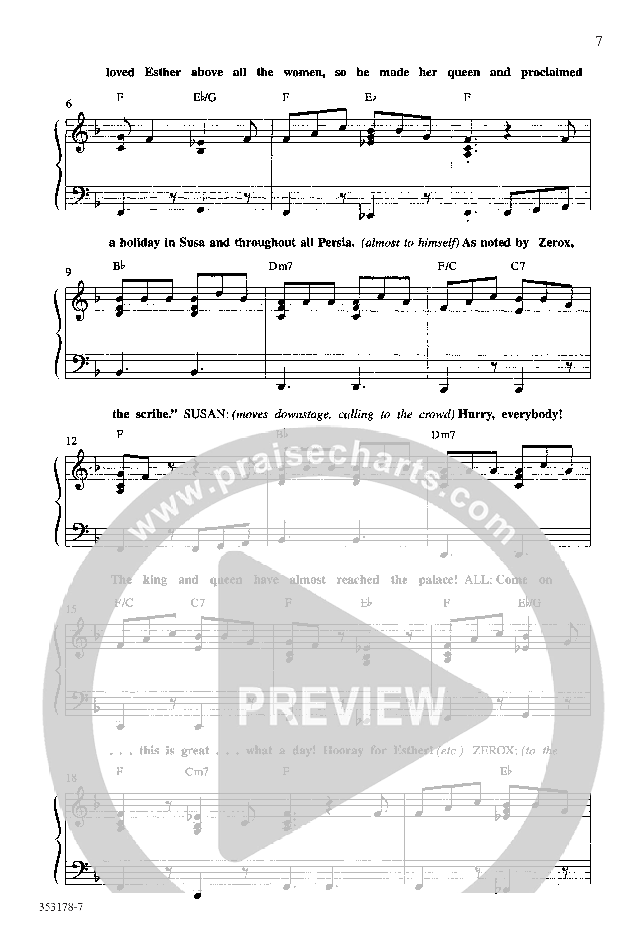 Esther-Ordinary Faith (17 Song Choral Collection) Song 1 (Piano SATB) (Word Music Choral / Arr. Kathie Hill)