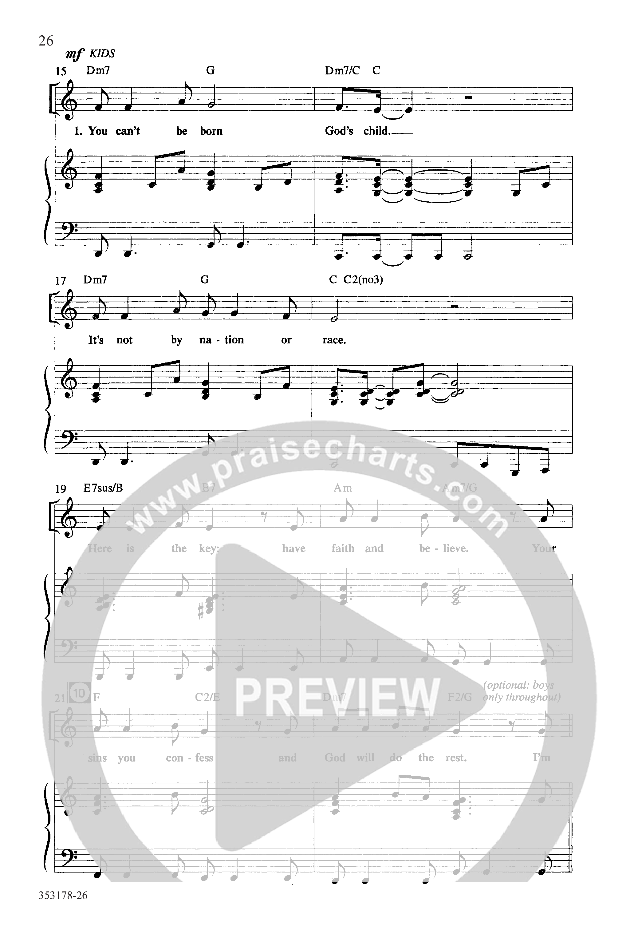 Esther-Ordinary Faith (17 Song Choral Collection) Song 3 (Piano SATB) (Word Music Choral / Arr. Kathie Hill)