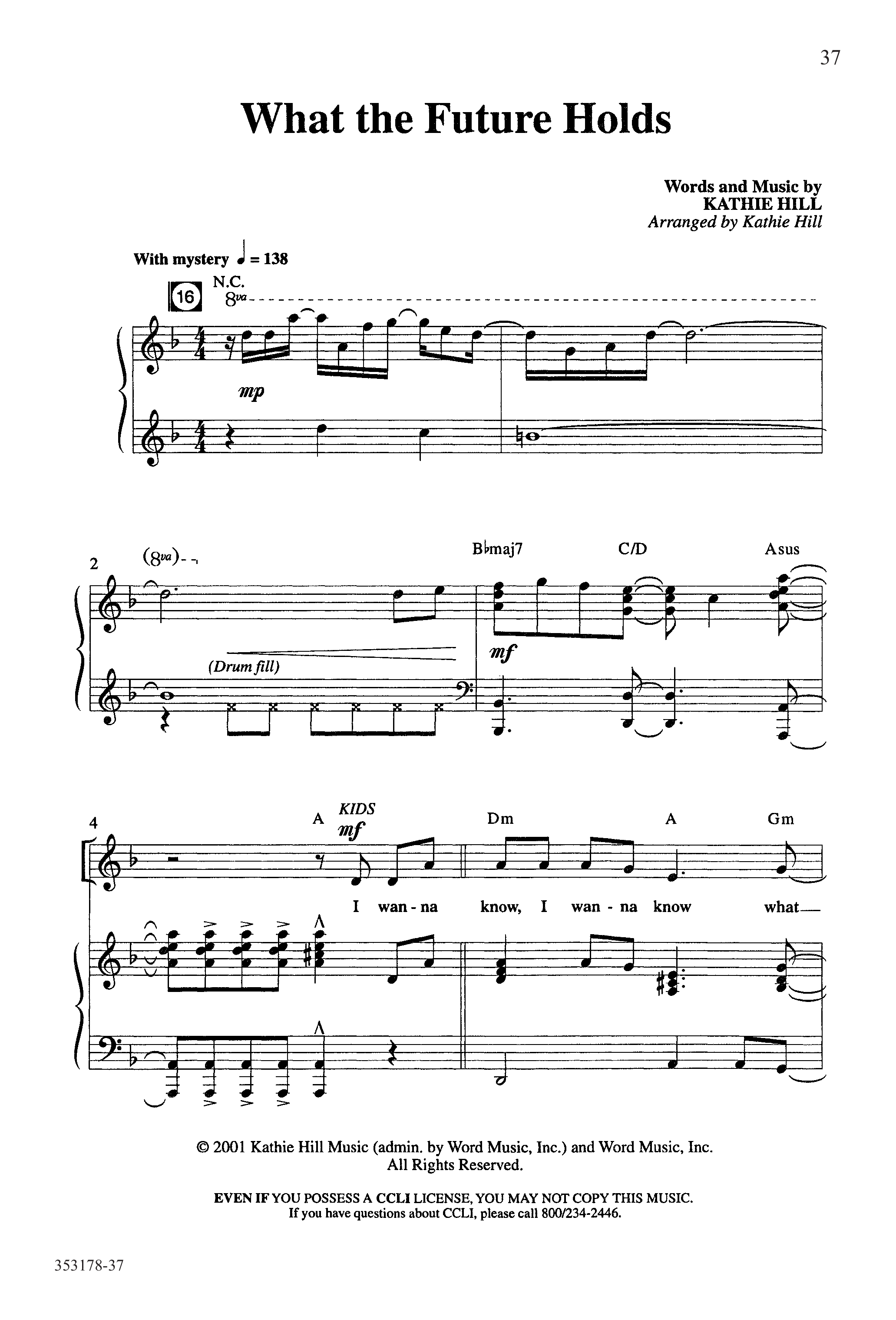 Esther-Ordinary Faith (17 Song Choral Collection) Song 5 (Piano SATB) (Word Music Choral / Arr. Kathie Hill)