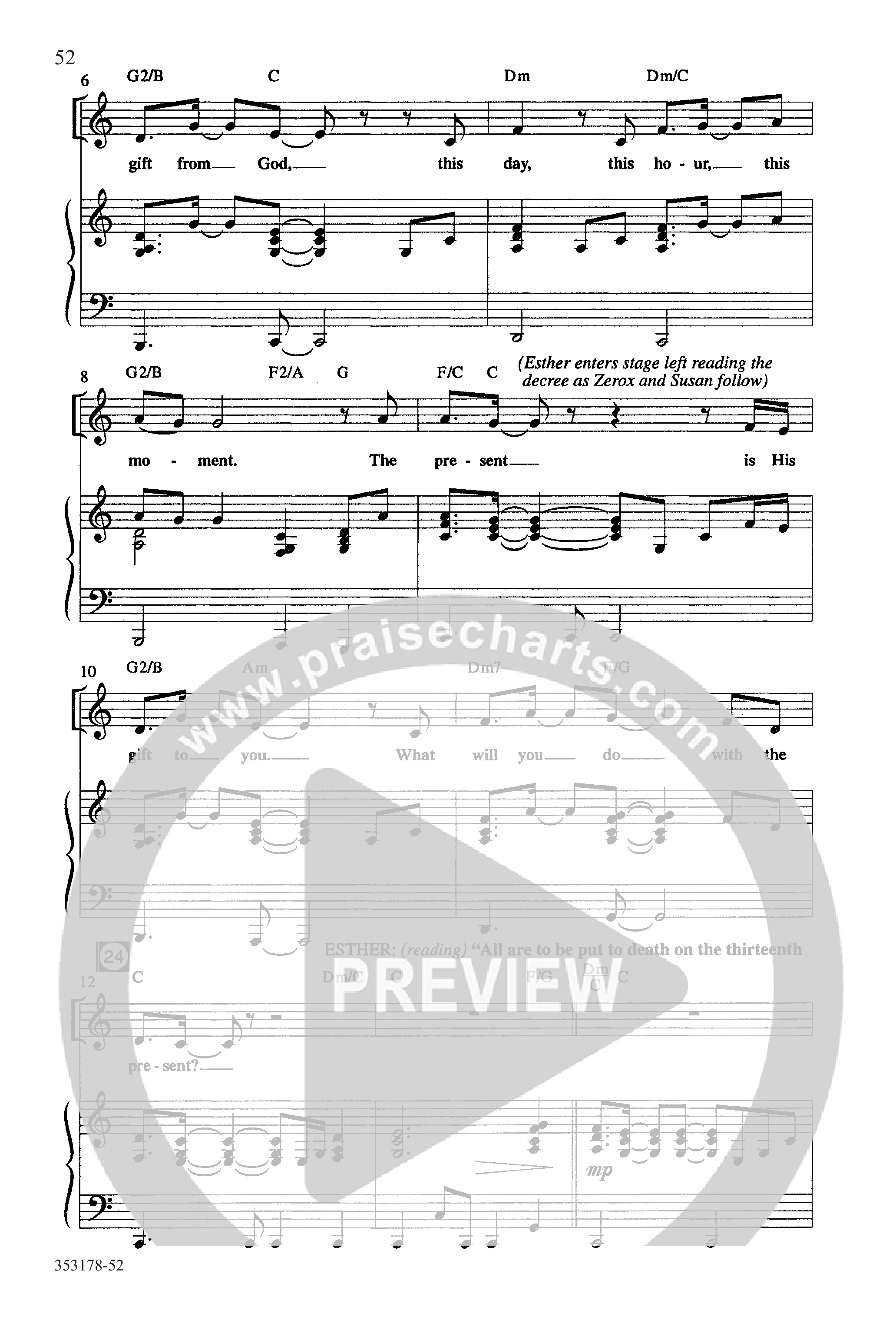 Esther-Ordinary Faith (17 Song Choral Collection) Song 8 (Piano SATB) (Word Music Choral / Arr. Kathie Hill)