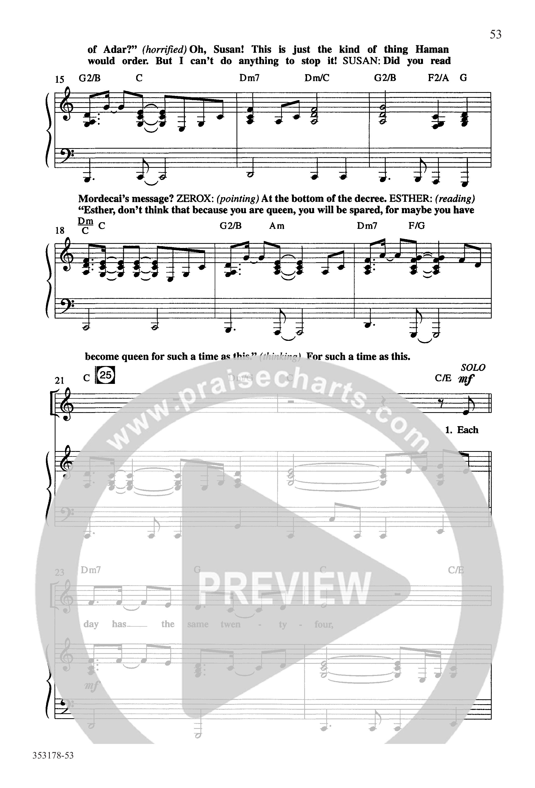 Esther-Ordinary Faith (17 Song Choral Collection) Song 8 (Piano SATB) (Word Music Choral / Arr. Kathie Hill)