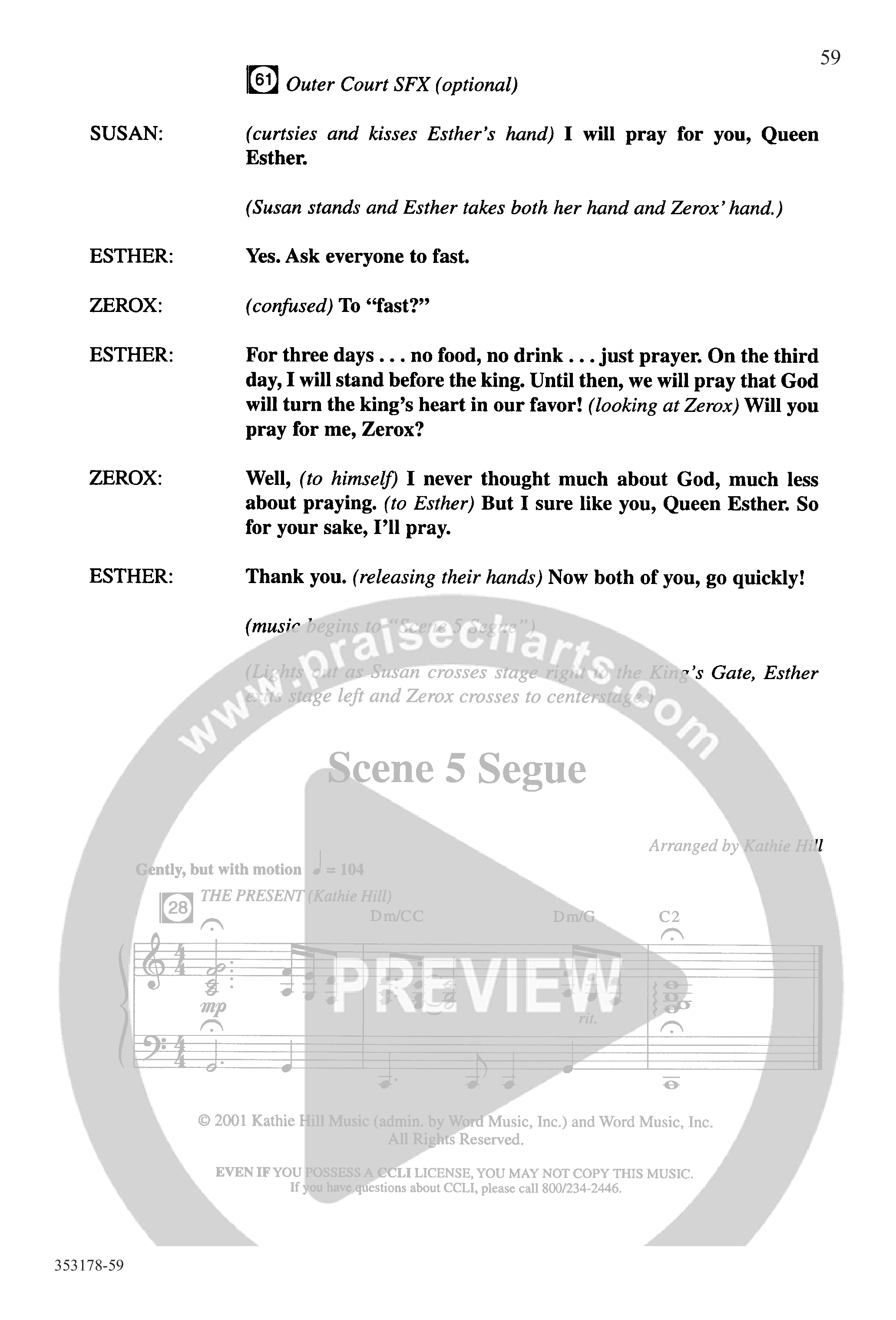 Esther-Ordinary Faith (17 Song Choral Collection) Song 9 (Piano SATB) (Word Music Choral / Arr. Kathie Hill)