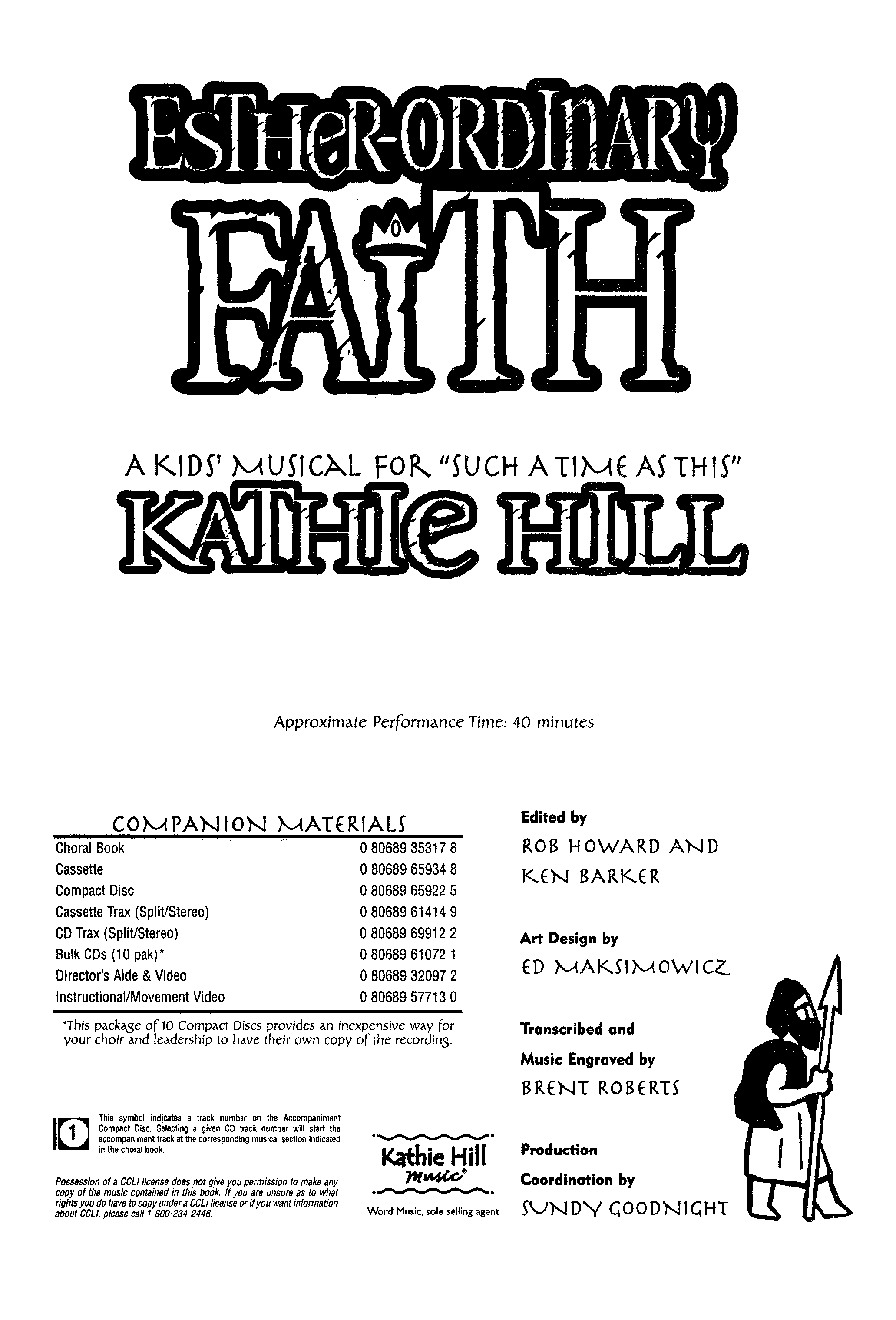 Esther-Ordinary Faith (17 Song Choral Collection) Choral Book (Word Music Choral / Arr. Kathie Hill)