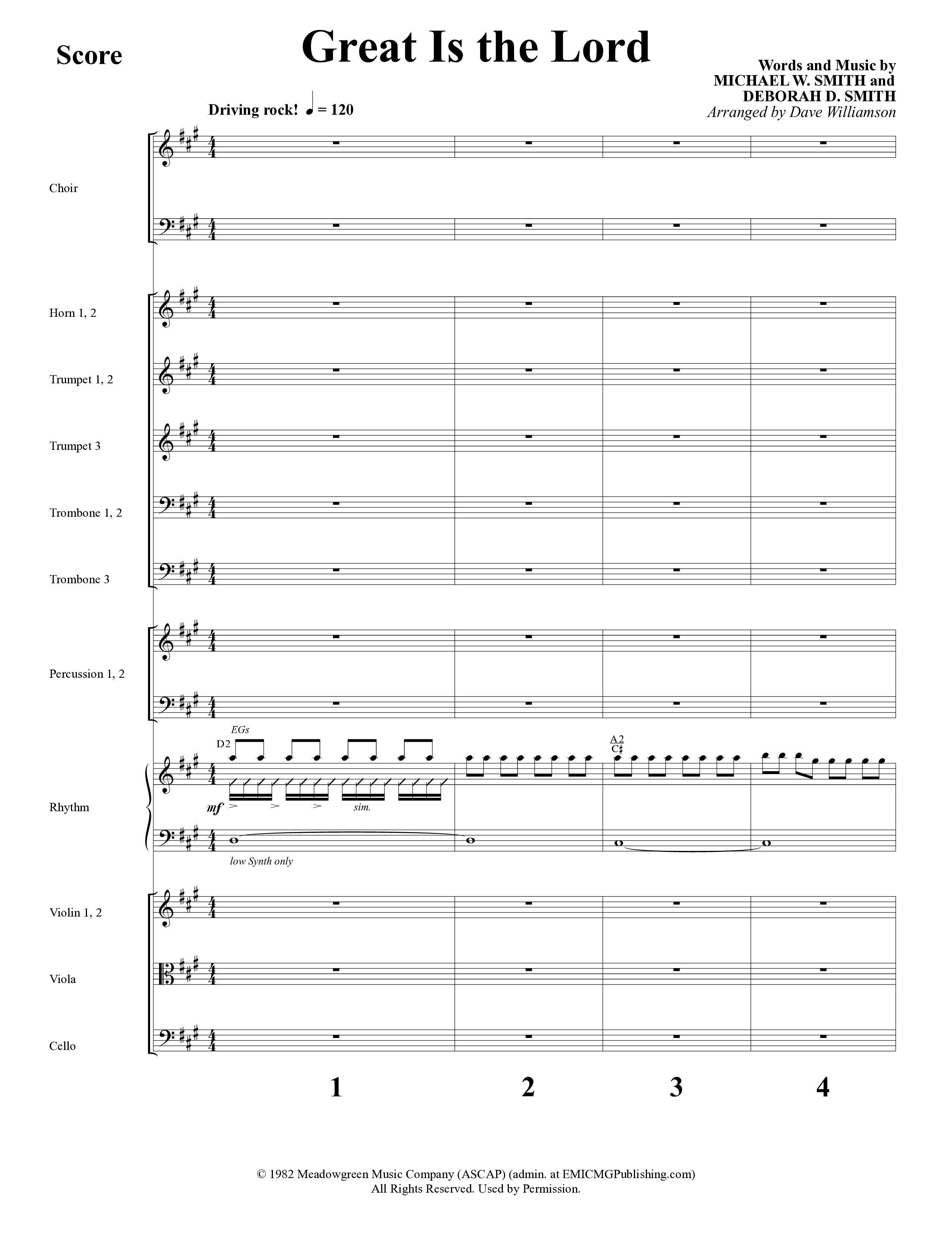 Everlasting (10 Song Choral Collection) Song 3 (Orchestration) (Word Music Choral / Arr. Dave Williamson)