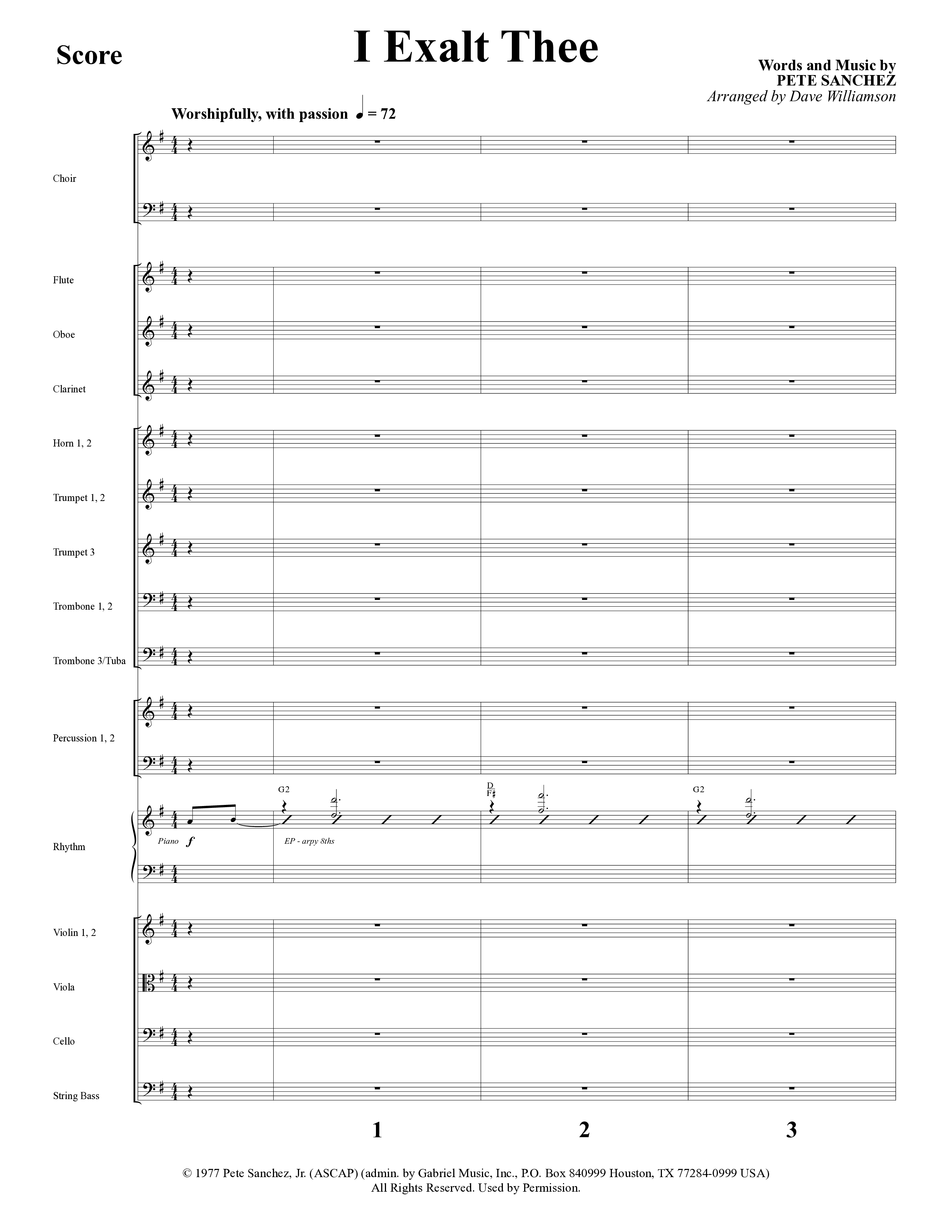 Everlasting (10 Song Choral Collection) Song 5 (Orchestration) (Word Music Choral / Arr. Dave Williamson)