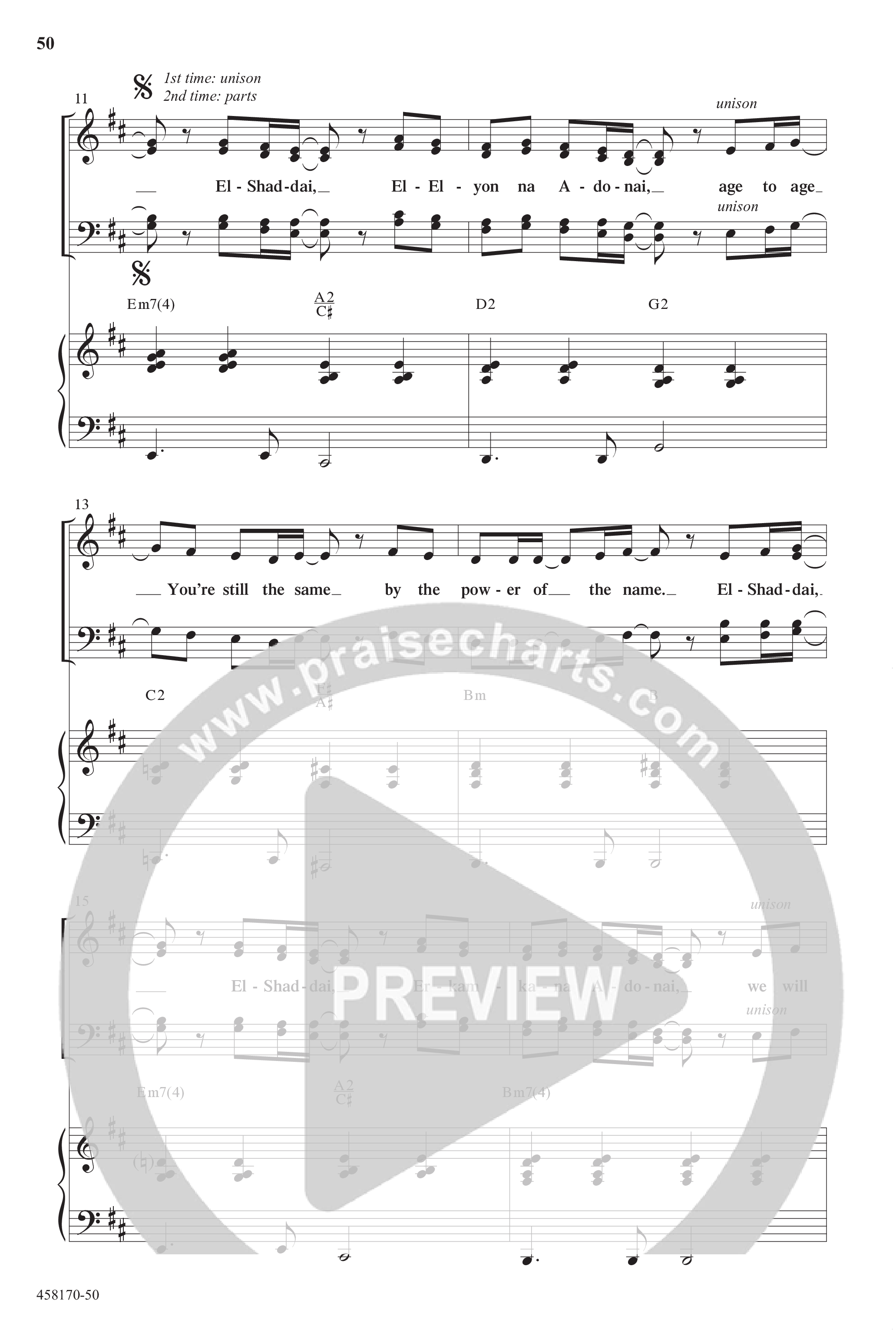 Everlasting (10 Song Choral Collection) Song 5 (Piano SATB) (Word Music Choral / Arr. Dave Williamson)