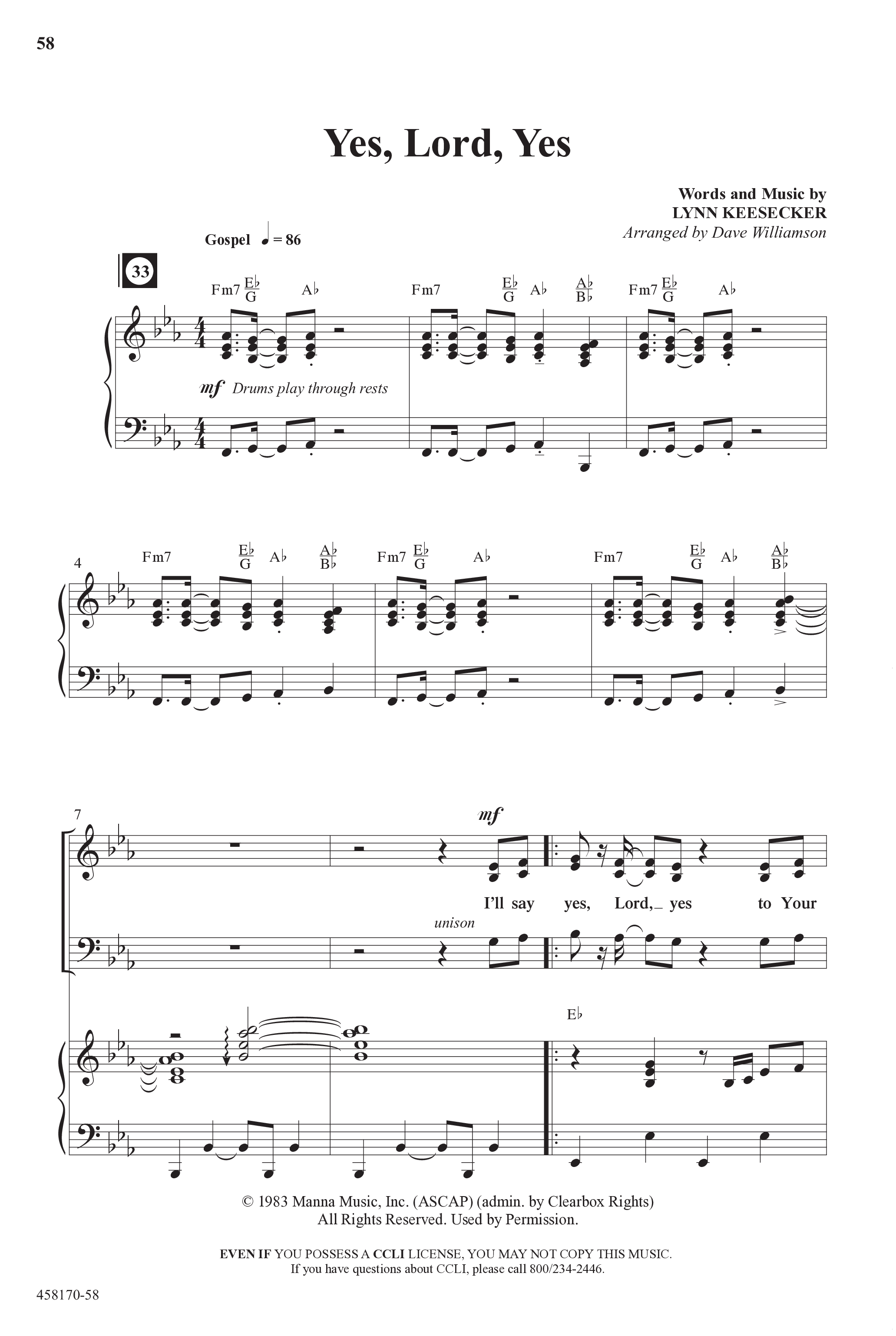 Everlasting (10 Song Choral Collection) Song 6 (Piano SATB) (Word Music Choral / Arr. Dave Williamson)