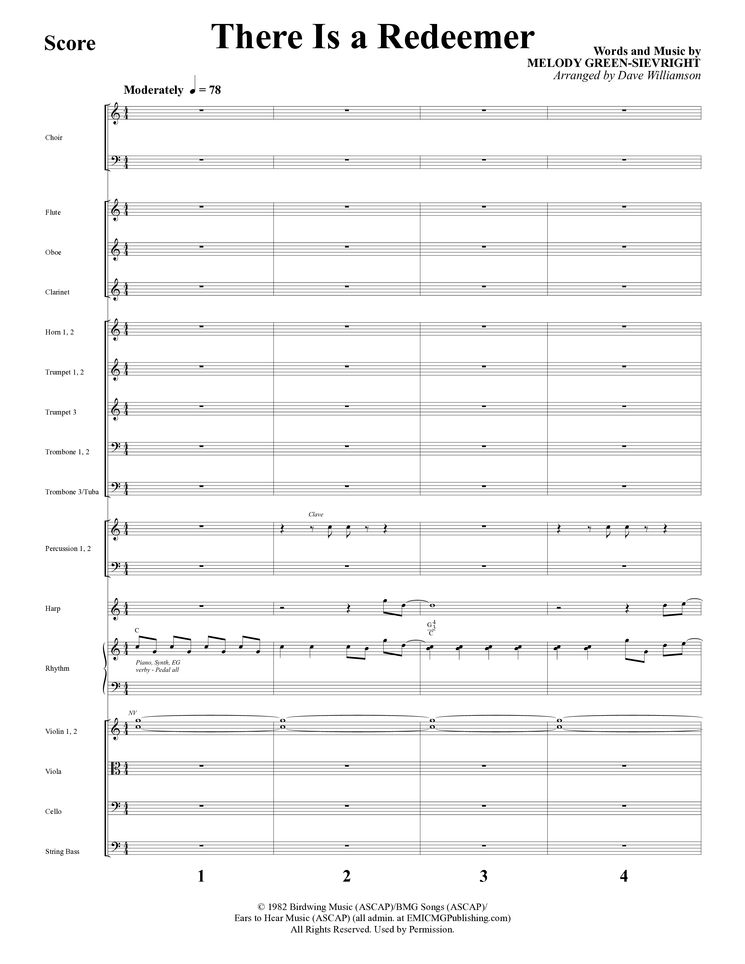 Everlasting (10 Song Choral Collection) Song 7 (Orchestration) (Word Music Choral / Arr. Dave Williamson)