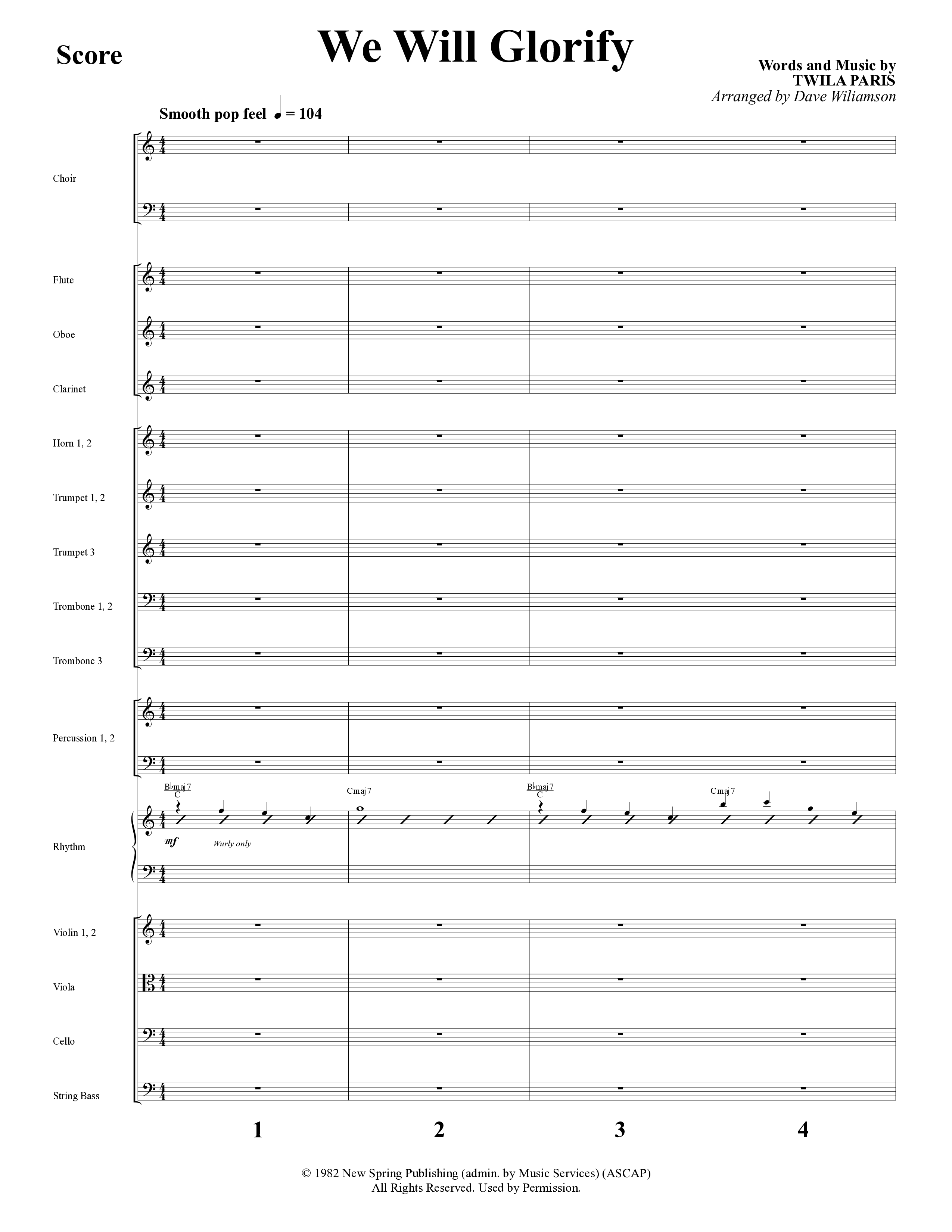 Everlasting (10 Song Choral Collection) Song 9 (Orchestration) (Word Music Choral / Arr. Dave Williamson)