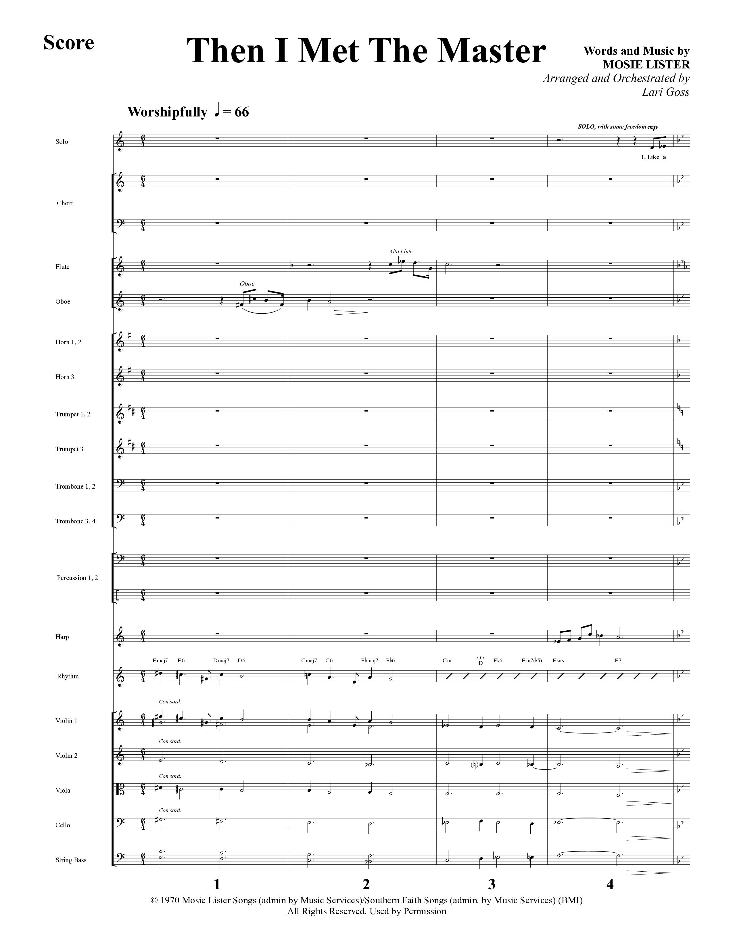 Everyday Sunday (10 Song Choral Collection) Song 10 (Orchestration) (Word Music Choral / Arr. Lari Goss)