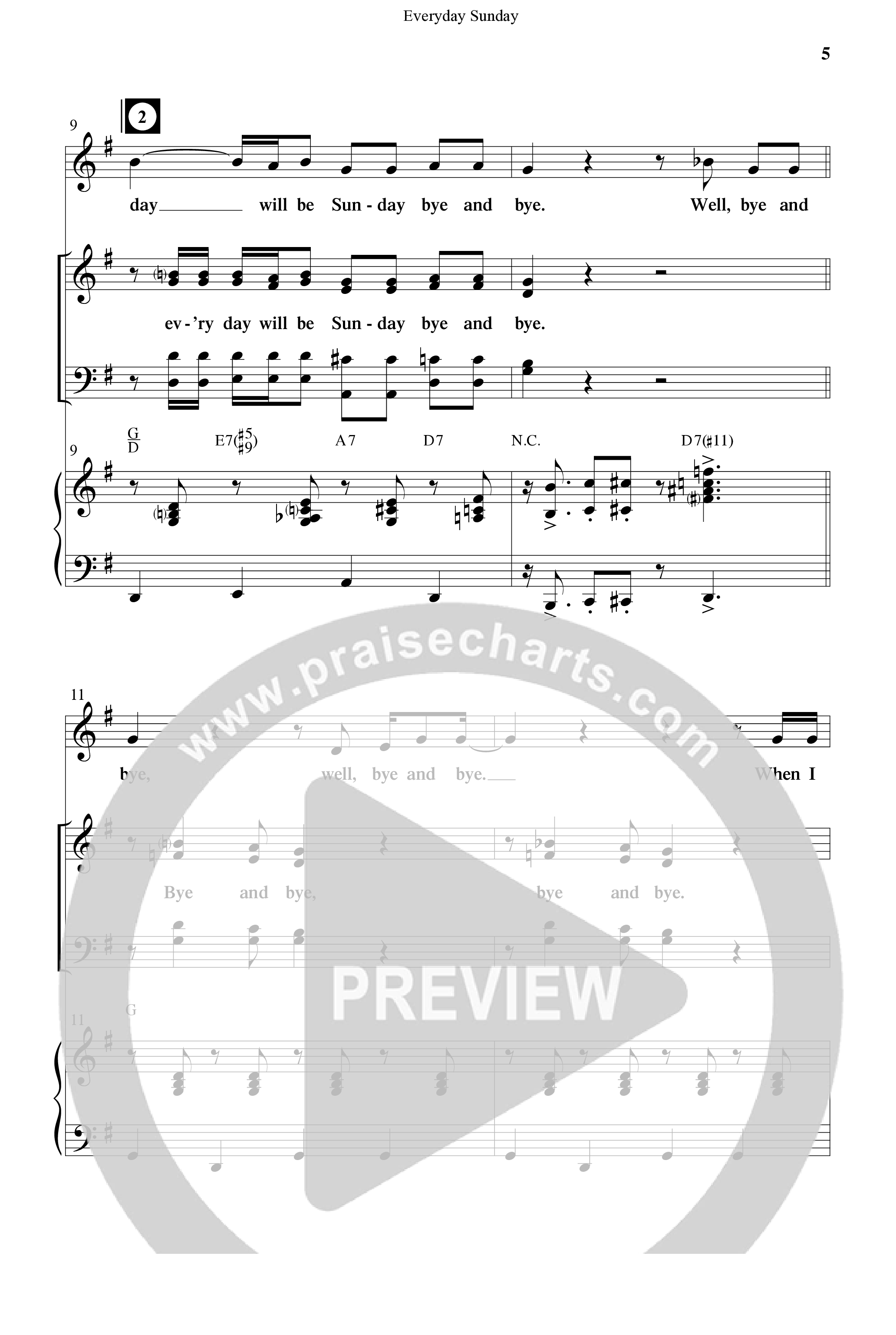 Everyday Sunday (10 Song Choral Collection) Choral Book (Word Music Choral / Arr. Lari Goss)