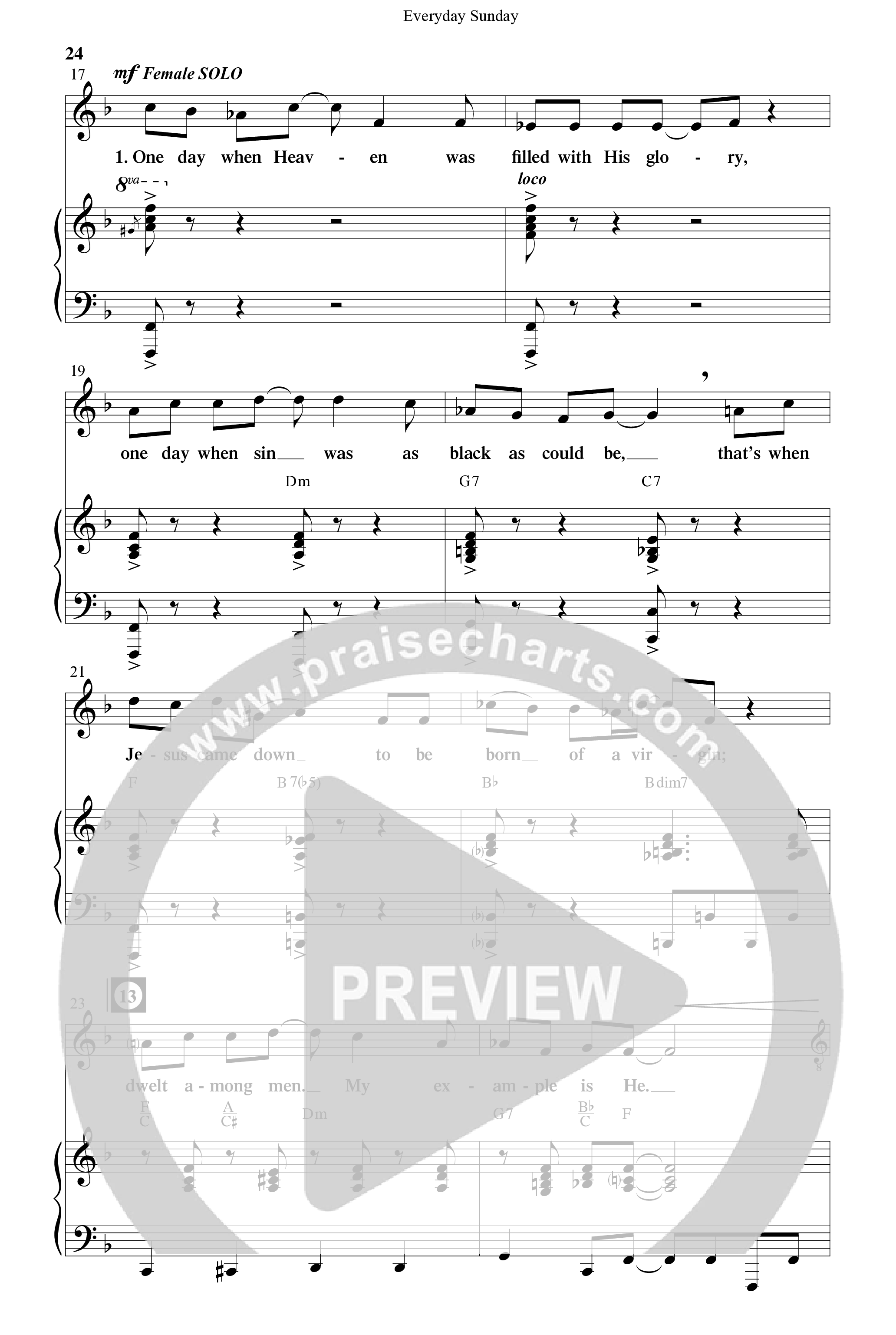 Everyday Sunday (10 Song Choral Collection) Song 2 (Piano SATB) (Word Music Choral / Arr. Lari Goss)
