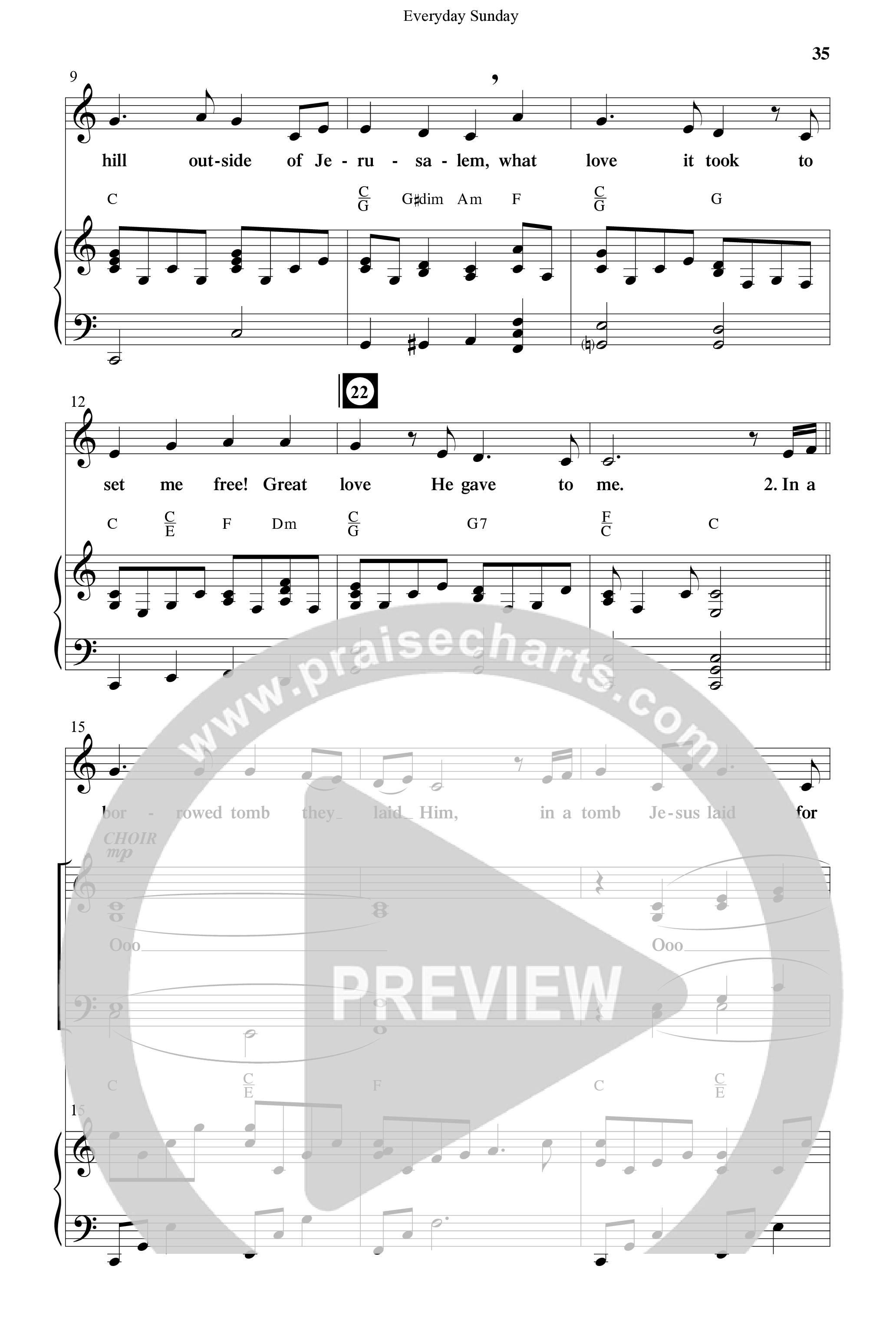 Everyday Sunday (10 Song Choral Collection) Song 3 (Piano SATB) (Word Music Choral / Arr. Lari Goss)