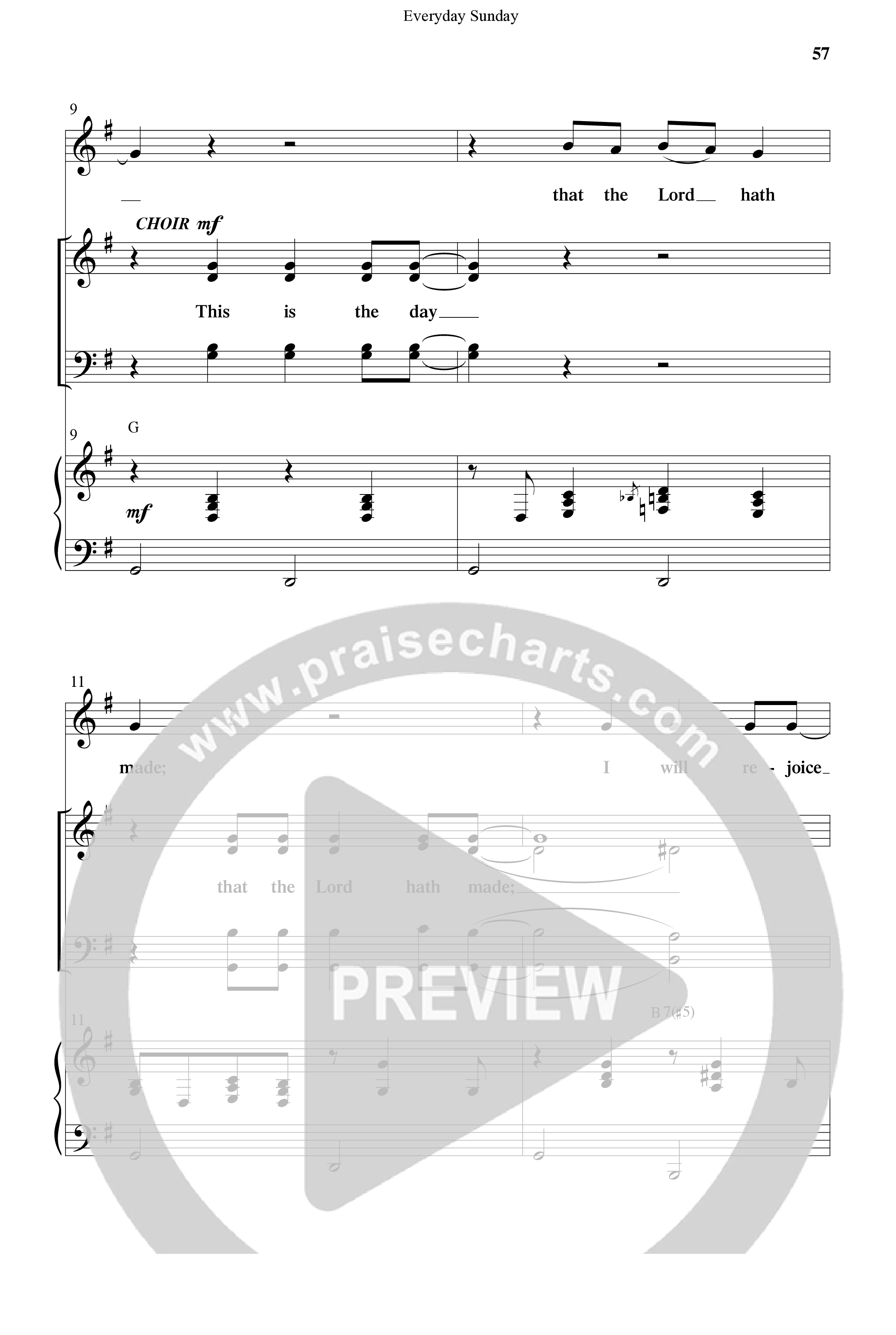 Everyday Sunday (10 Song Choral Collection) Song 5 (Piano SATB) (Word Music Choral / Arr. Lari Goss)