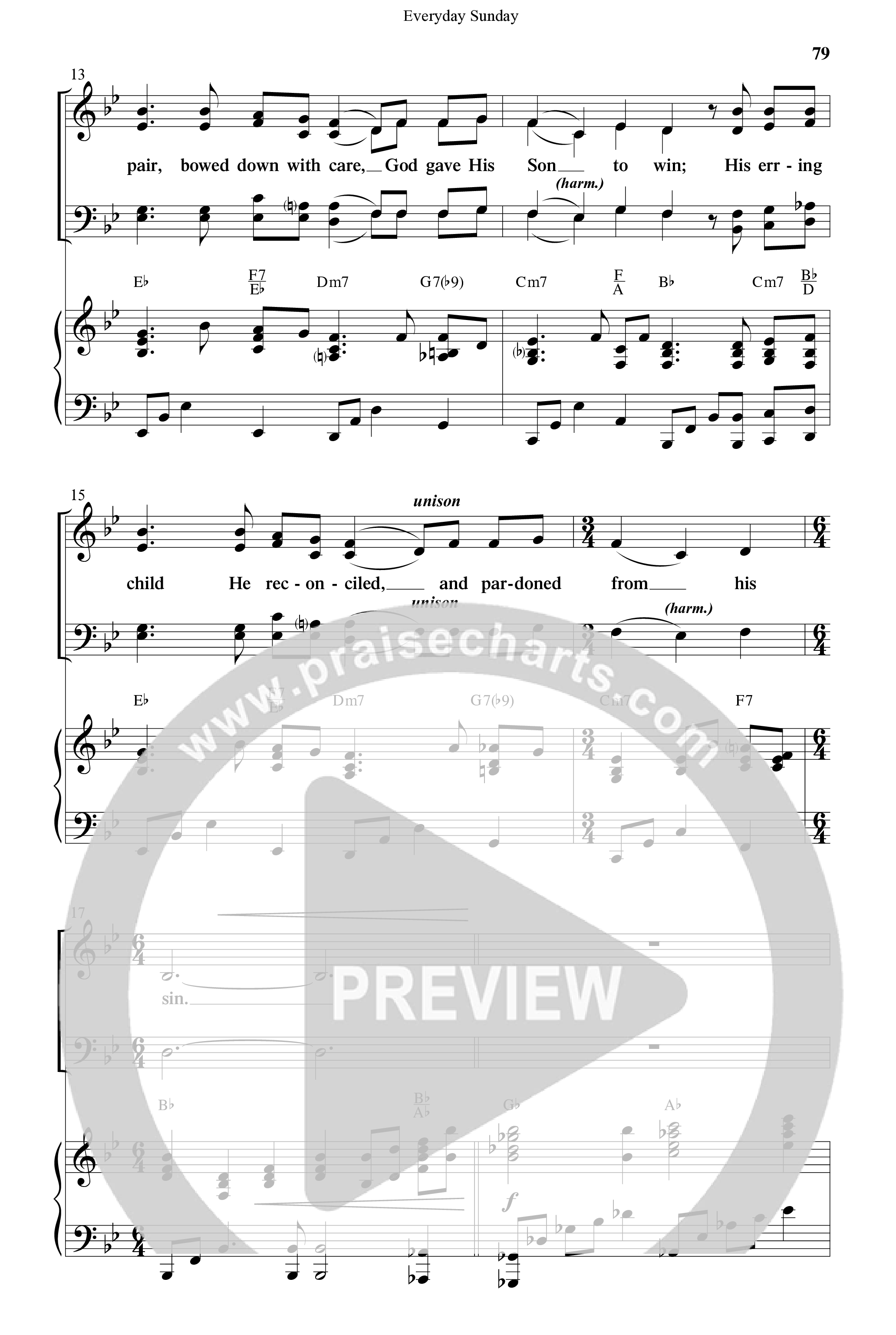 Everyday Sunday (10 Song Choral Collection) Song 6 (Piano SATB) (Word Music Choral / Arr. Lari Goss)