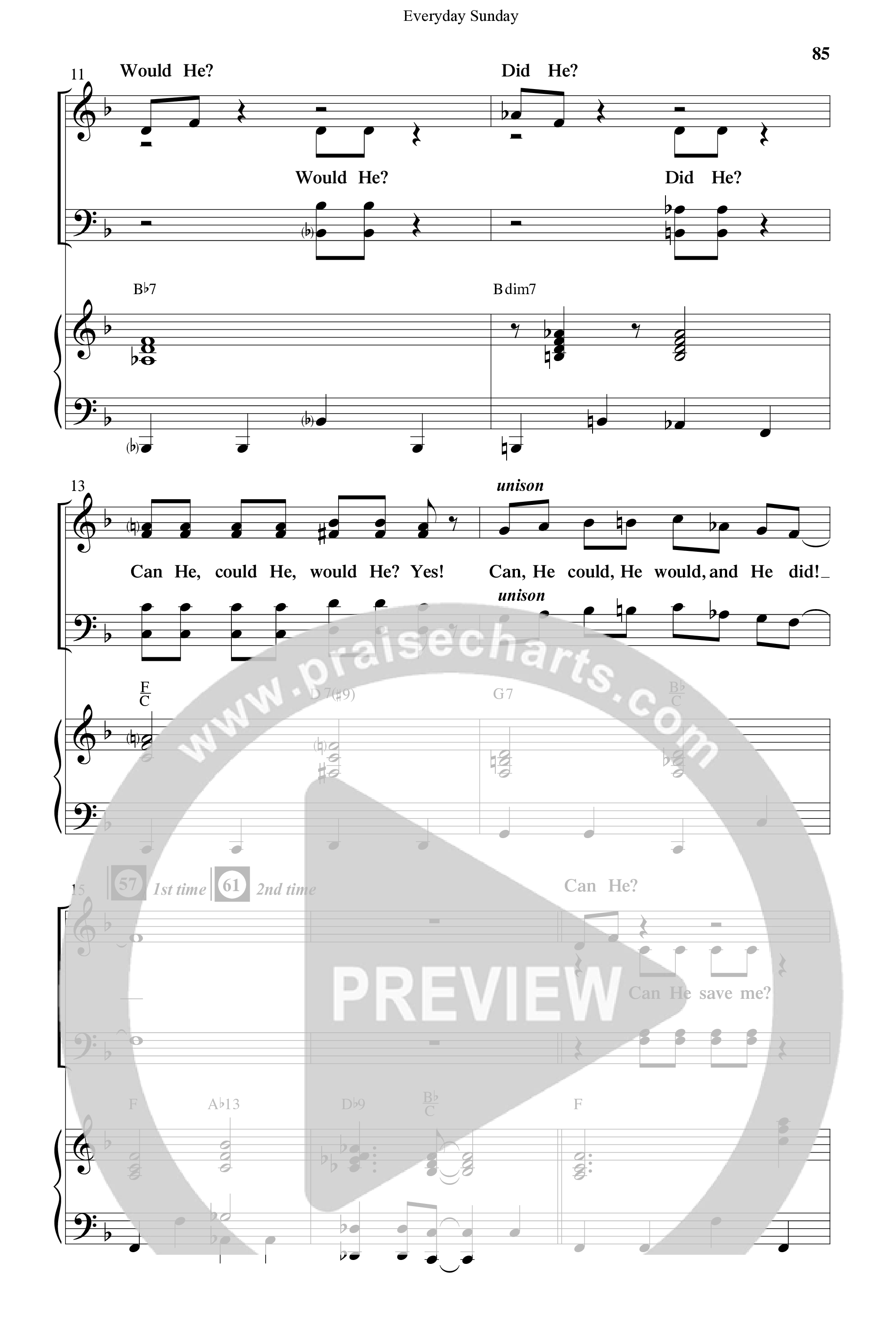 Everyday Sunday (10 Song Choral Collection) Song 7 (Piano SATB) (Word Music Choral / Arr. Lari Goss)
