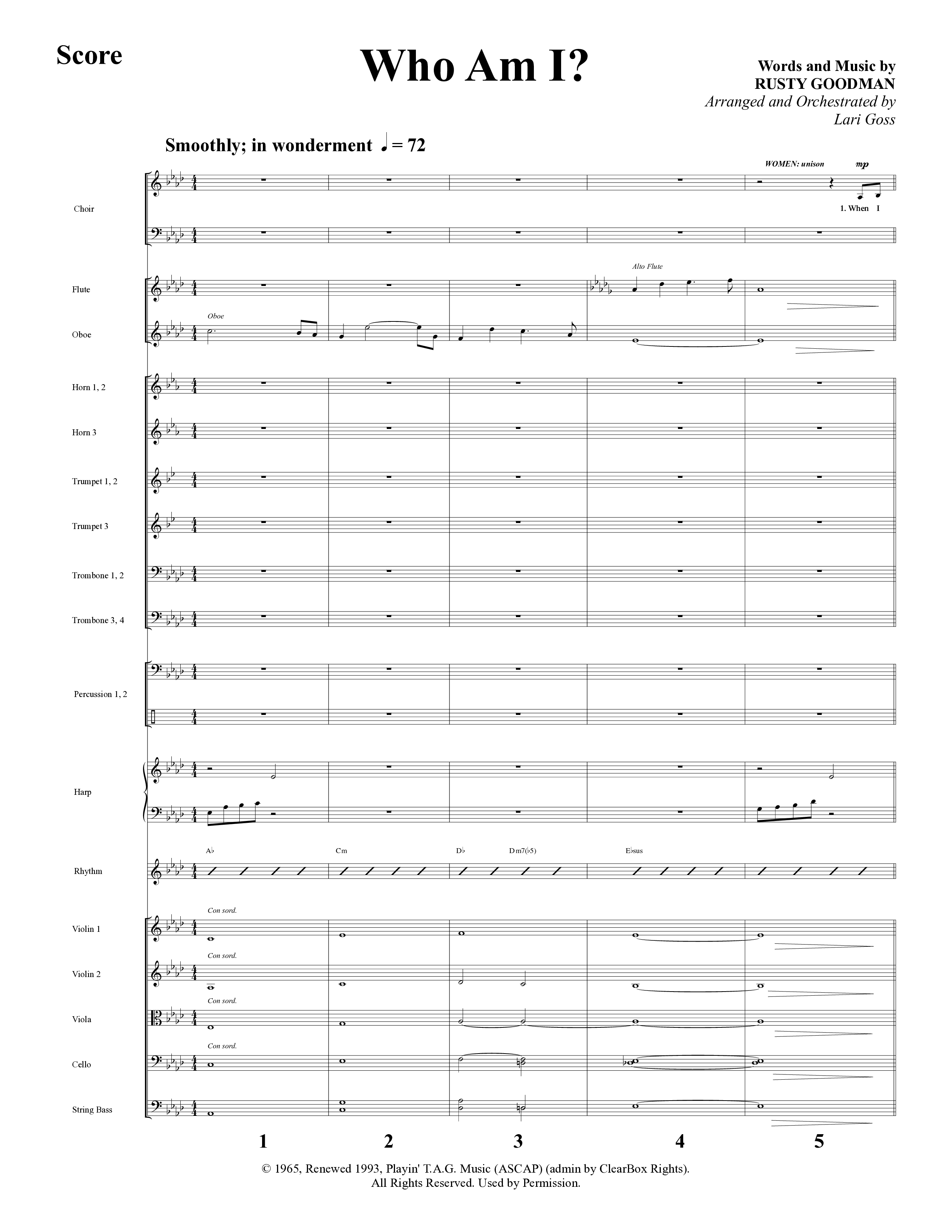 Everyday Sunday (10 Song Choral Collection) Song 8 (Orchestration) (Word Music Choral / Arr. Lari Goss)