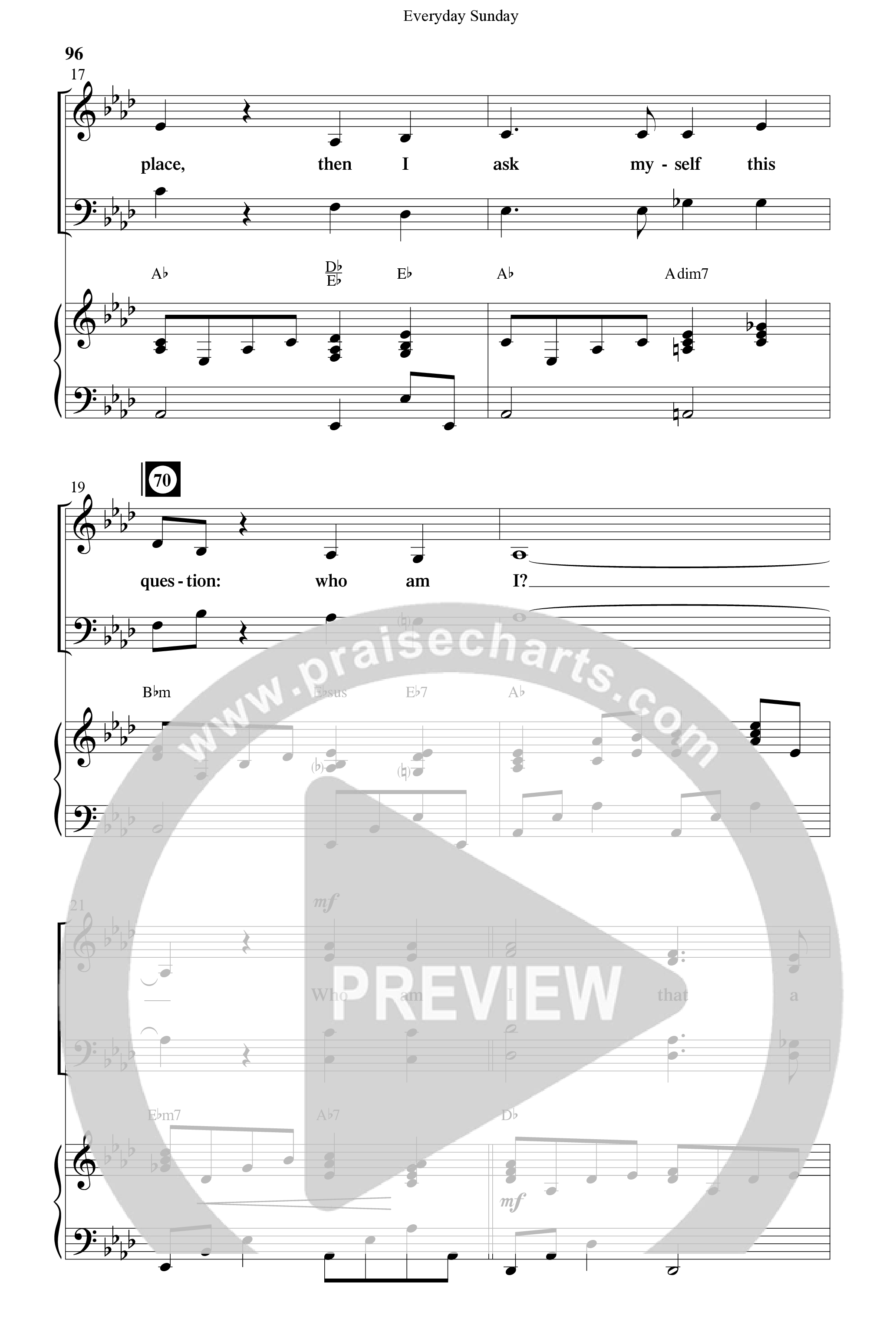 Everyday Sunday (10 Song Choral Collection) Song 8 (Piano SATB) (Word Music Choral / Arr. Lari Goss)