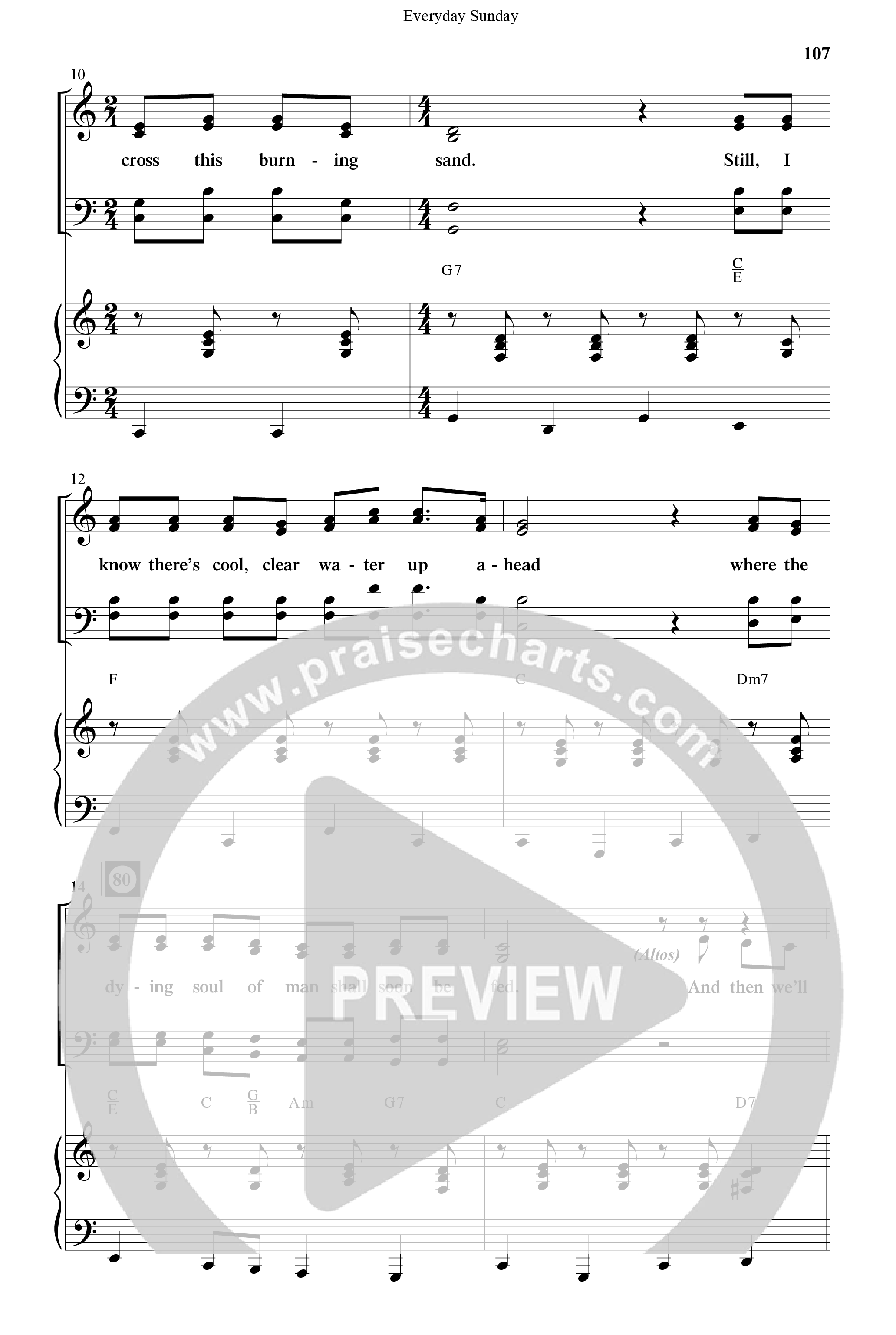 Everyday Sunday (10 Song Choral Collection) Song 9 (Piano SATB) (Word Music Choral / Arr. Lari Goss)