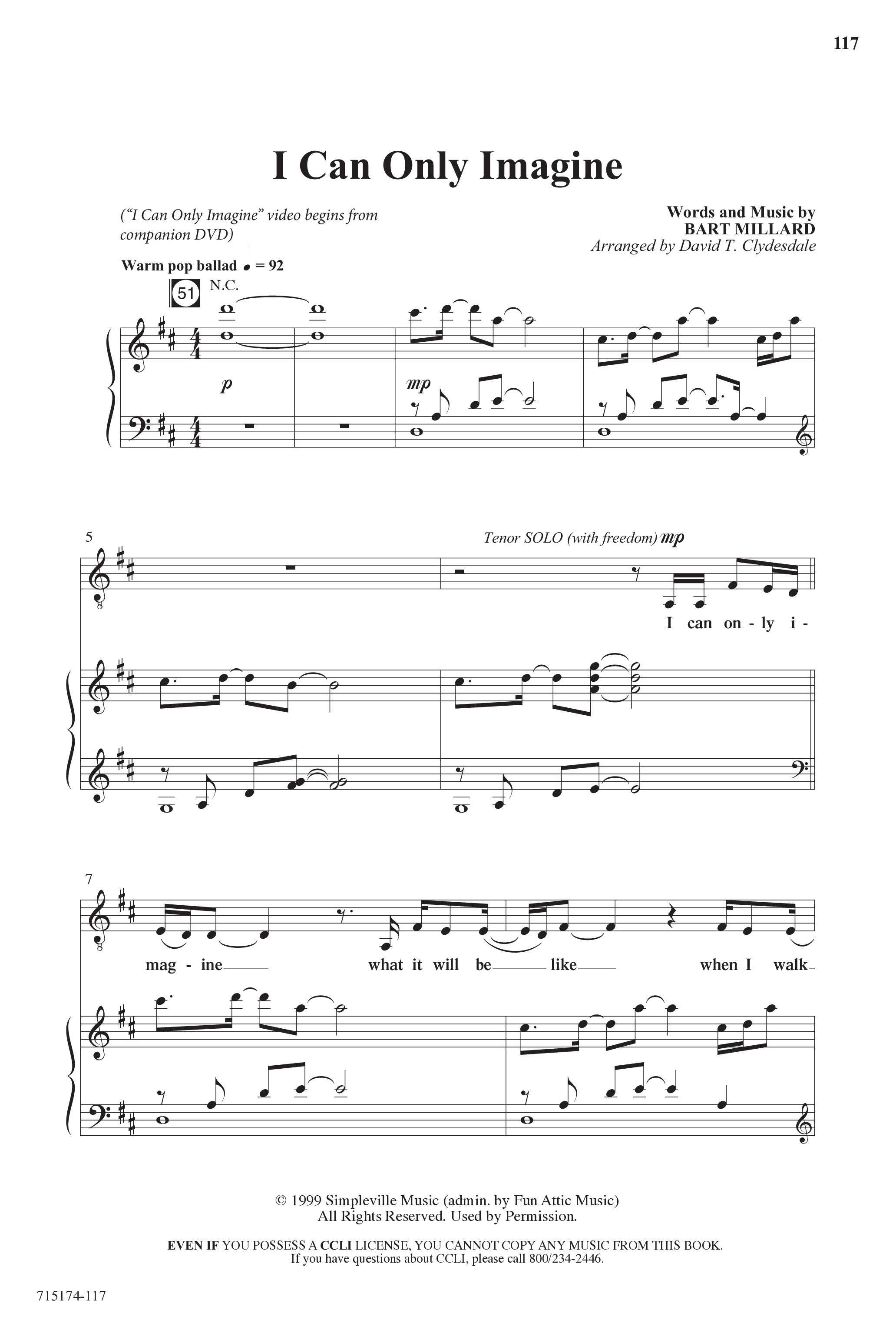 Evidence Of Grace (11 Song Choral Collection) Song 10 (Piano SATB) (Word Music Choral)