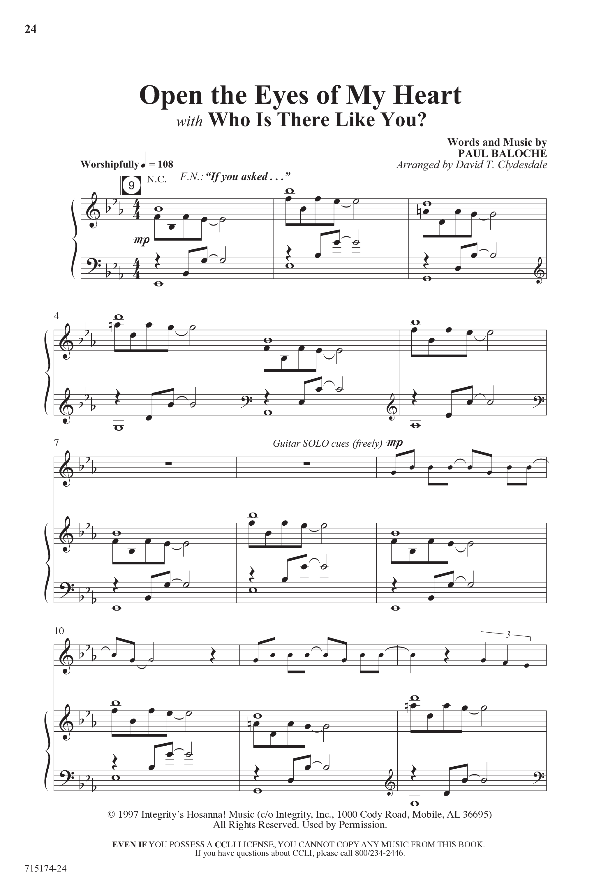 Evidence Of Grace (11 Song Choral Collection) Song 2 (Piano SATB) (Word Music Choral)