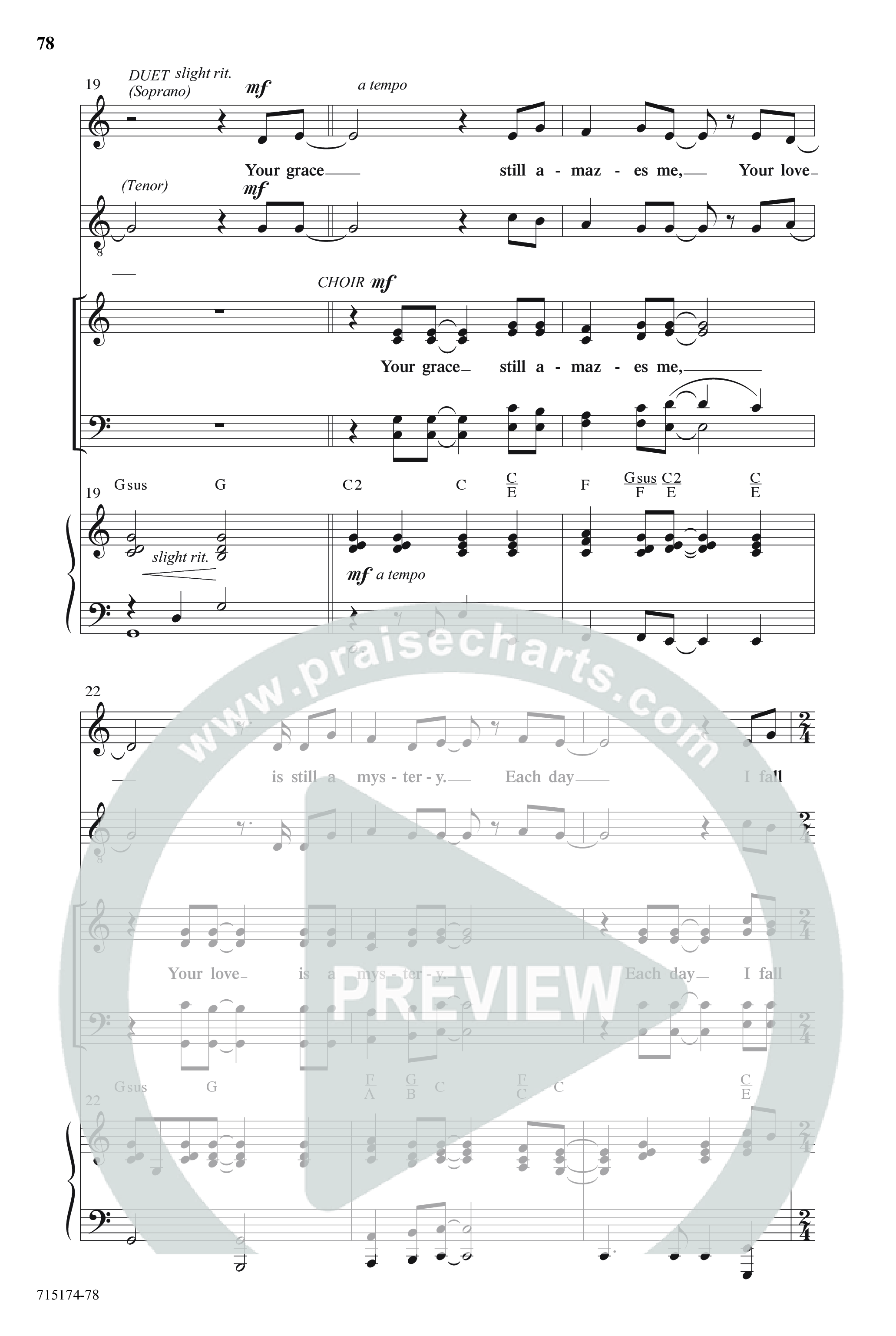 Evidence Of Grace (11 Song Choral Collection) Song 6 (Piano SATB) (Word Music Choral)
