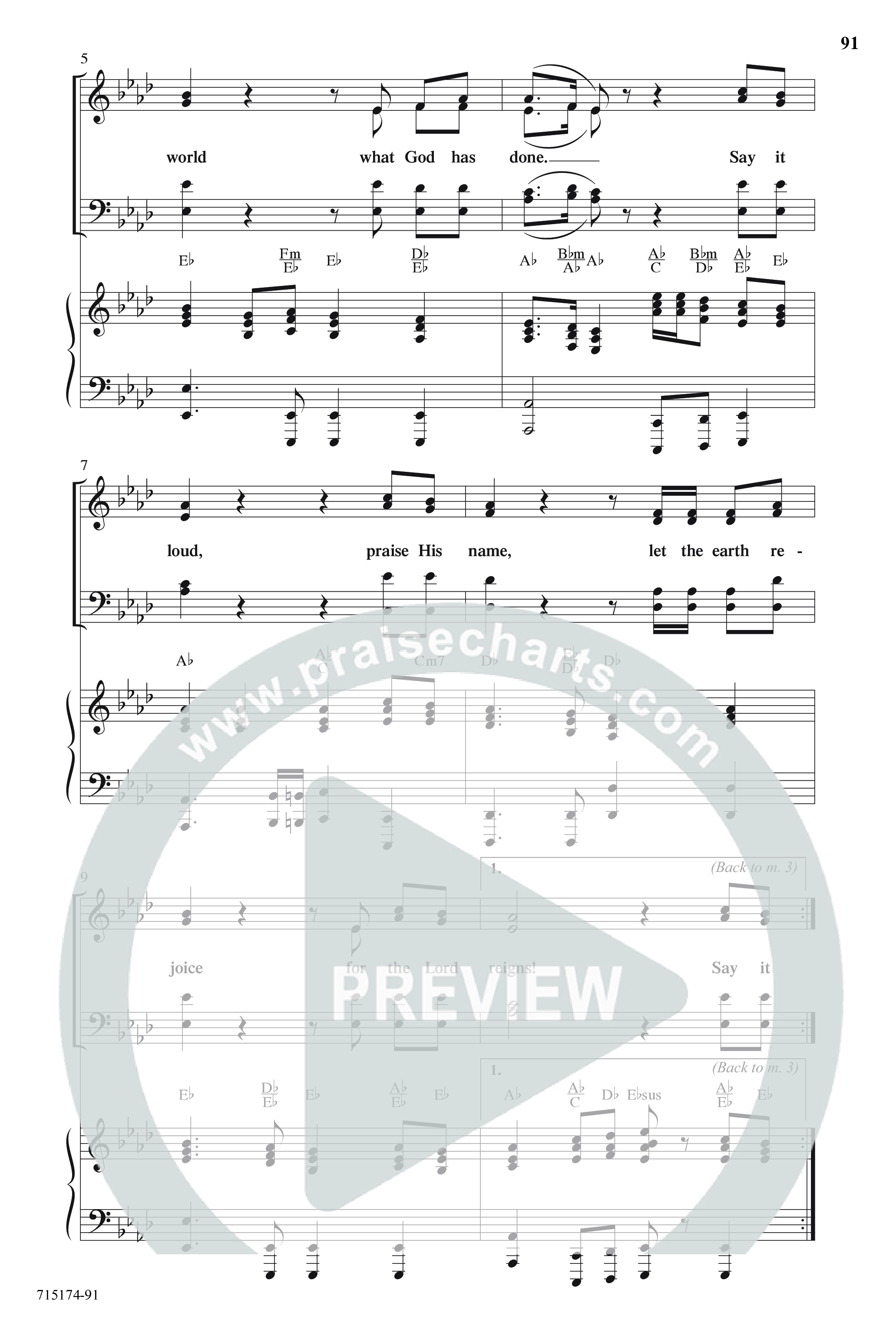 Evidence Of Grace (11 Song Choral Collection) Song 7 (Piano SATB) (Word Music Choral)